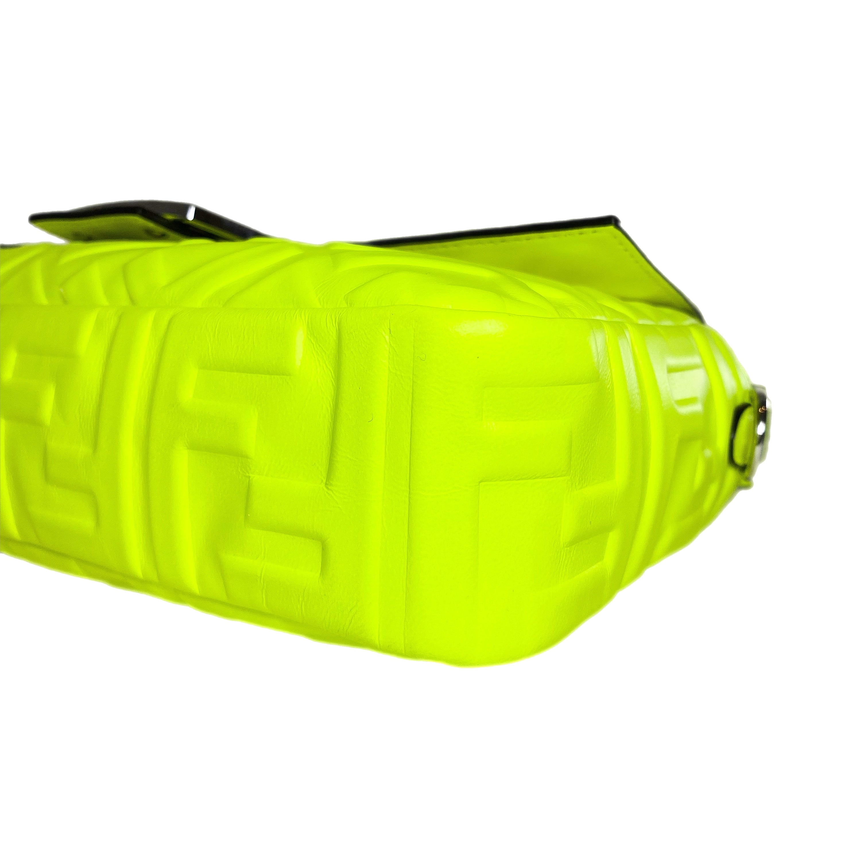 Fendi x Marc Jacobs Neon Yellow Quilted Baguette