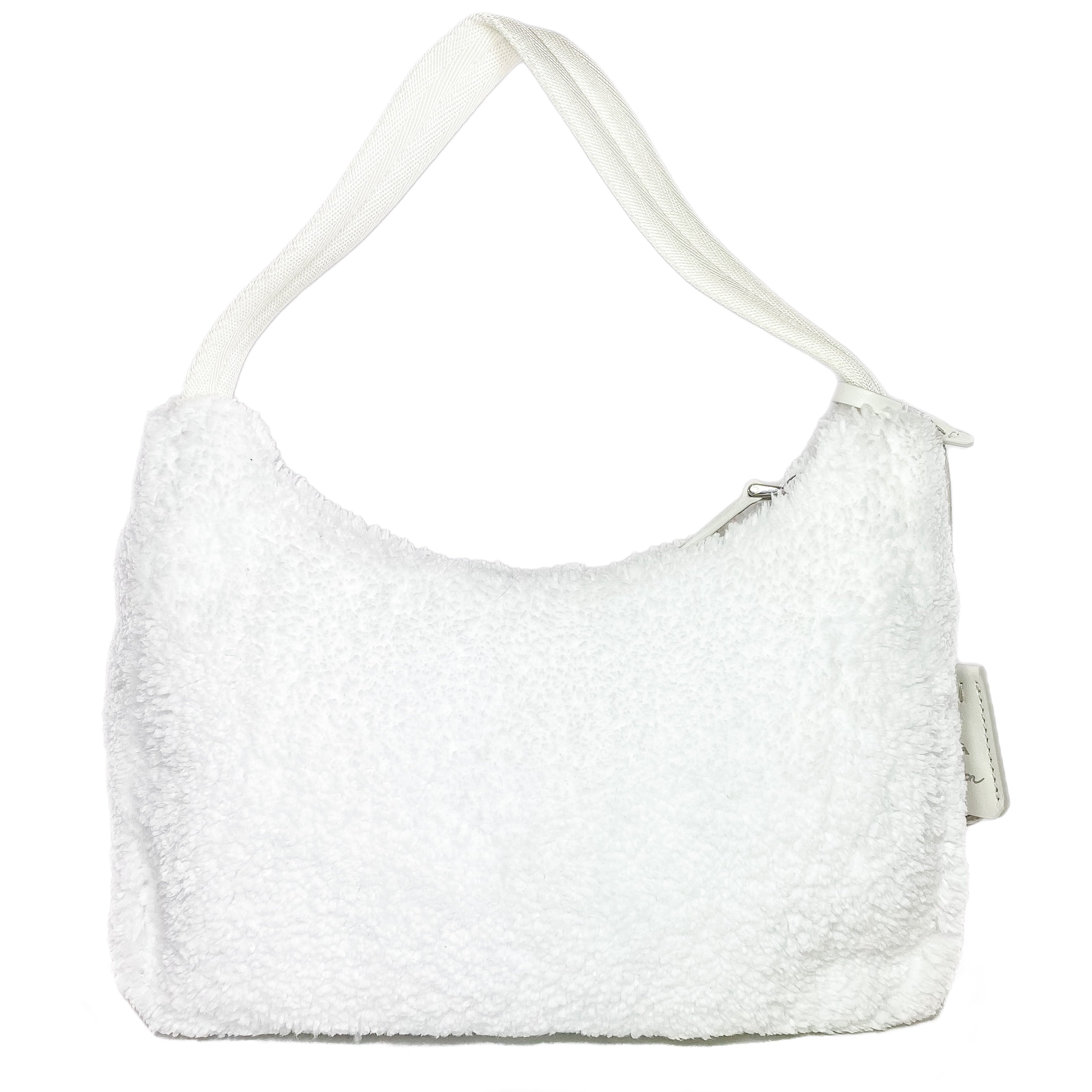 Prada White Terry Cloth Re-Edition Hobo Bag