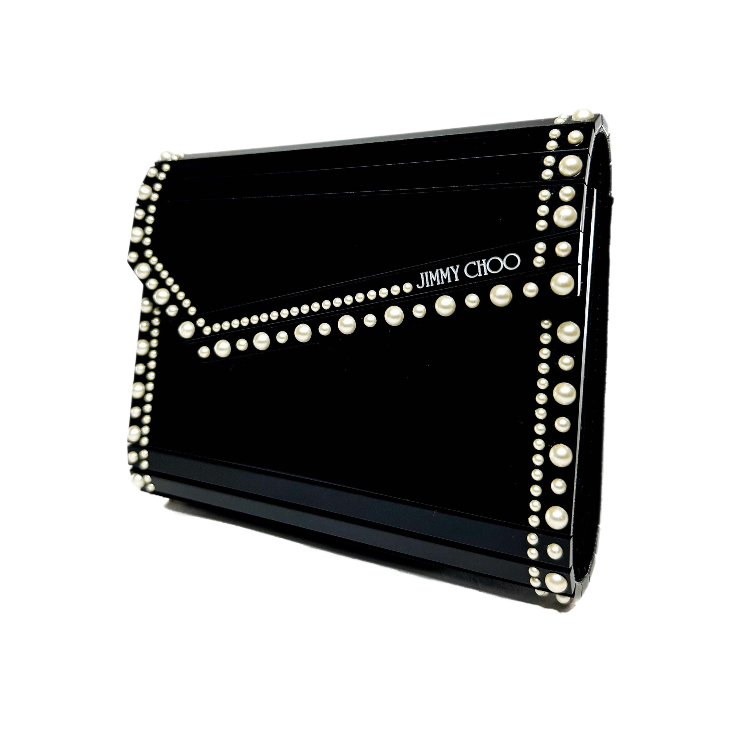 Jimmy Choo Black Pearl Candy Clutch