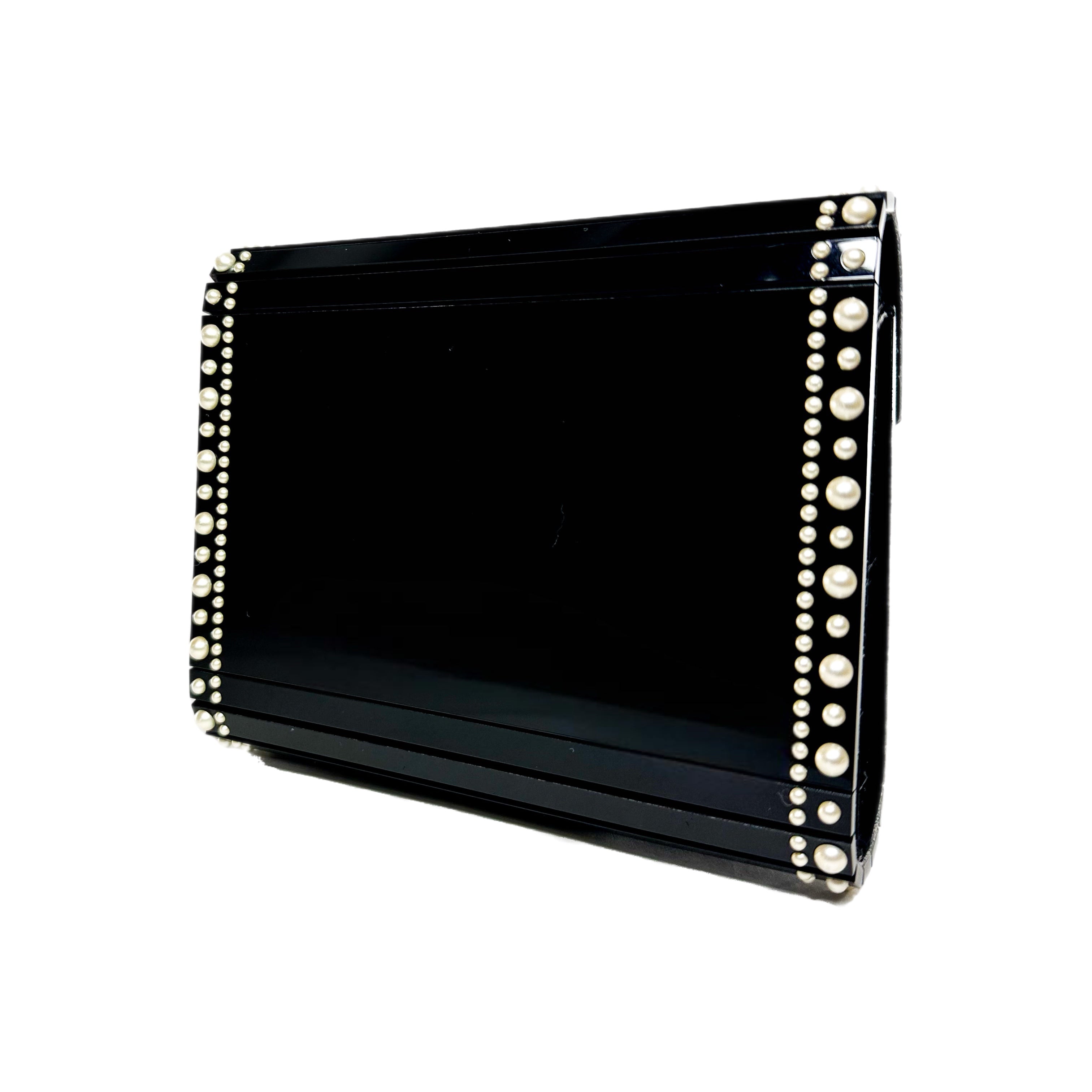 Jimmy Choo Black Pearl Candy Clutch