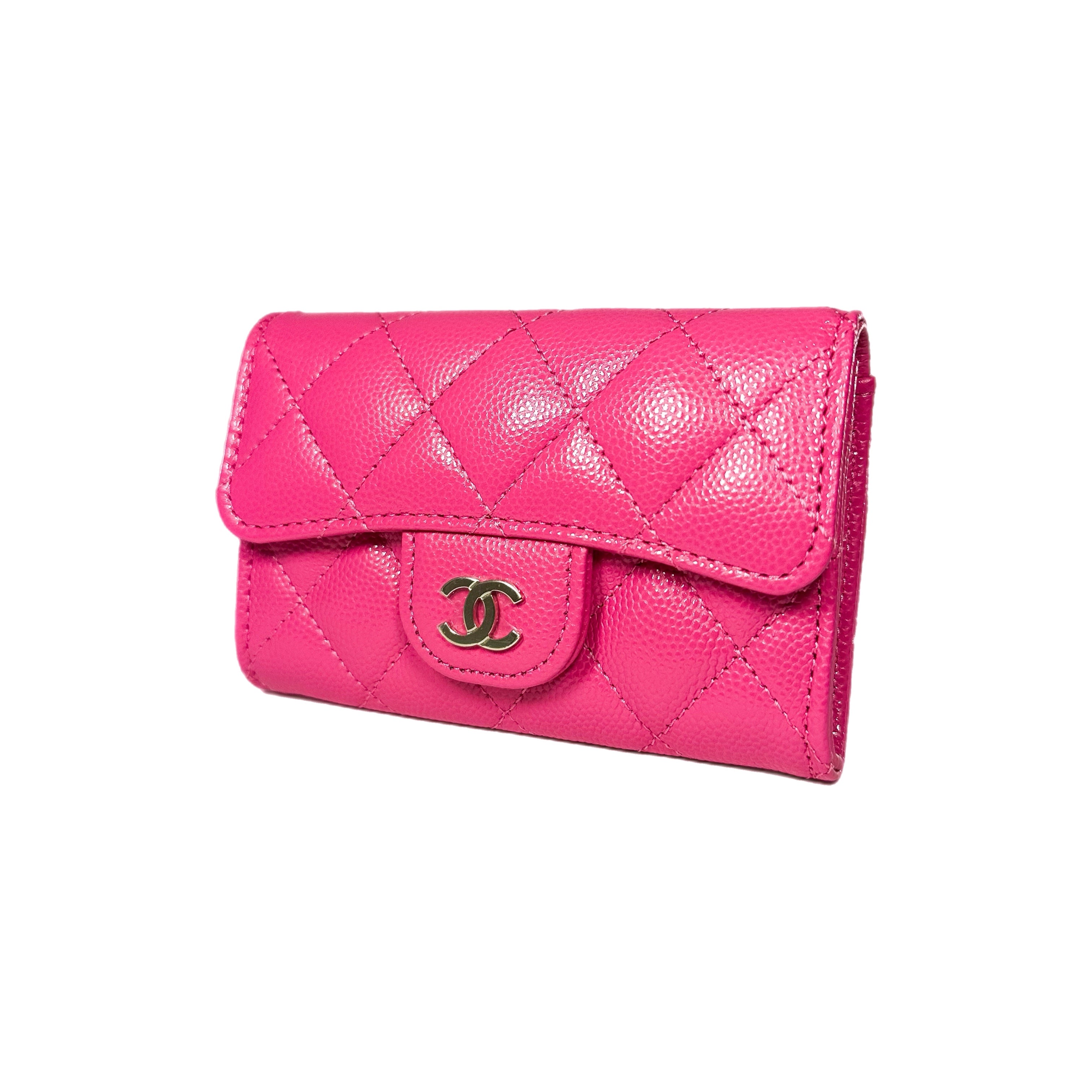 Chanel Pink Compact Wallet