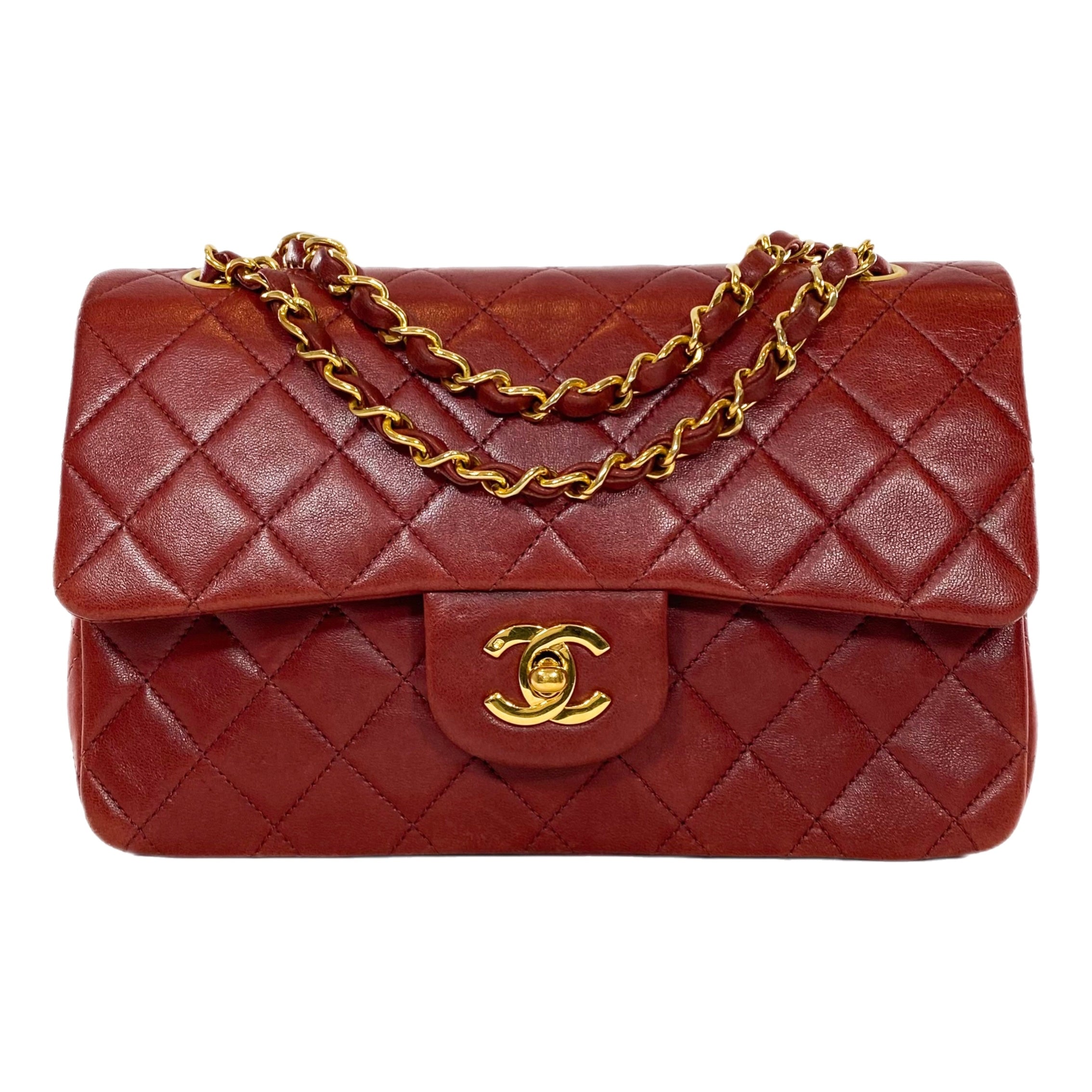 Chanel Red Small Double Flap Bag