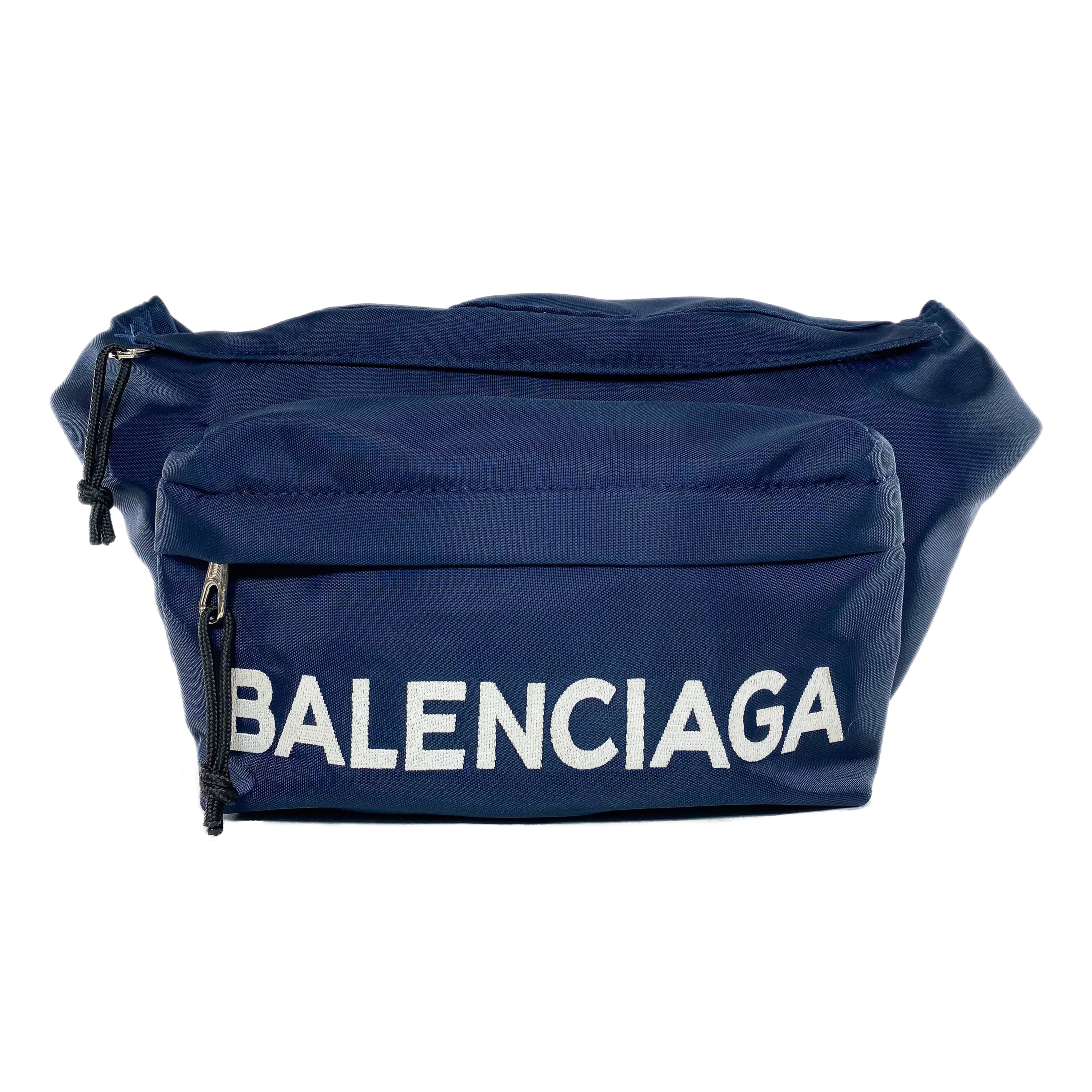 Balenciaga Navy Waist Bag