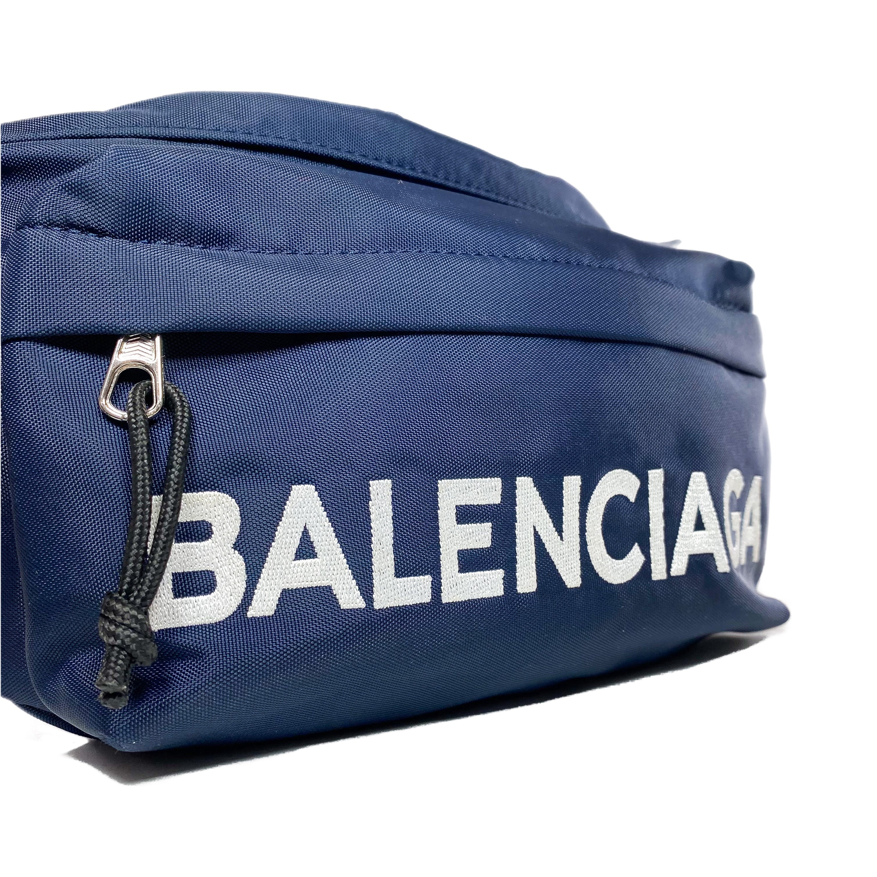 Balenciaga Navy Waist Bag Consign of the Times