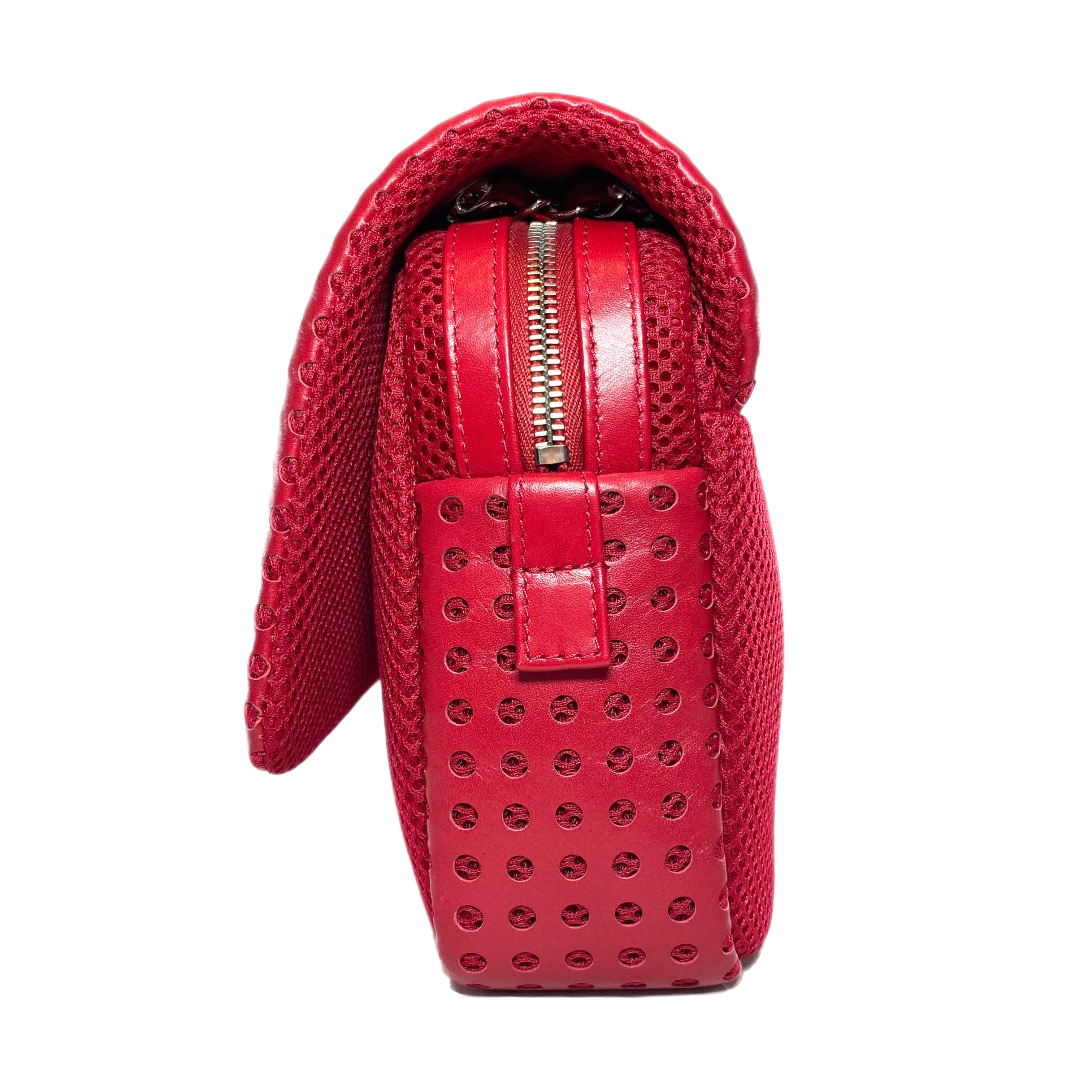 Chanel Raspberry Perforated Easy Flap Bag