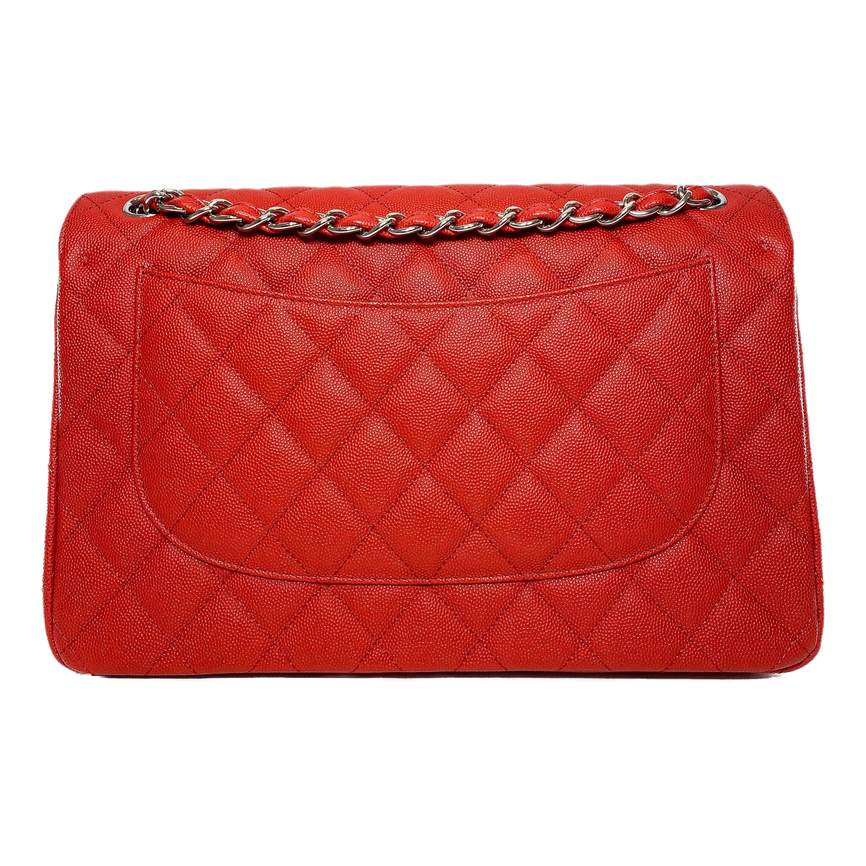 Chanel Red Jumbo Double Flap Bag