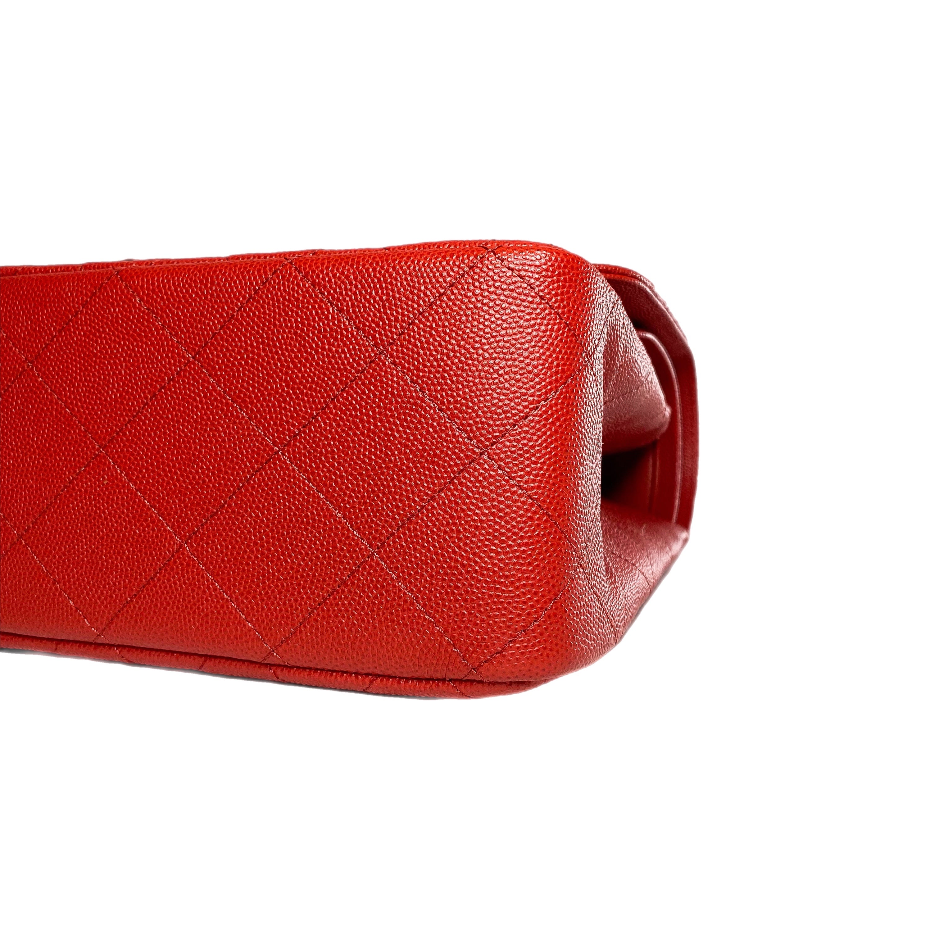 Chanel Red Jumbo Double Flap Bag