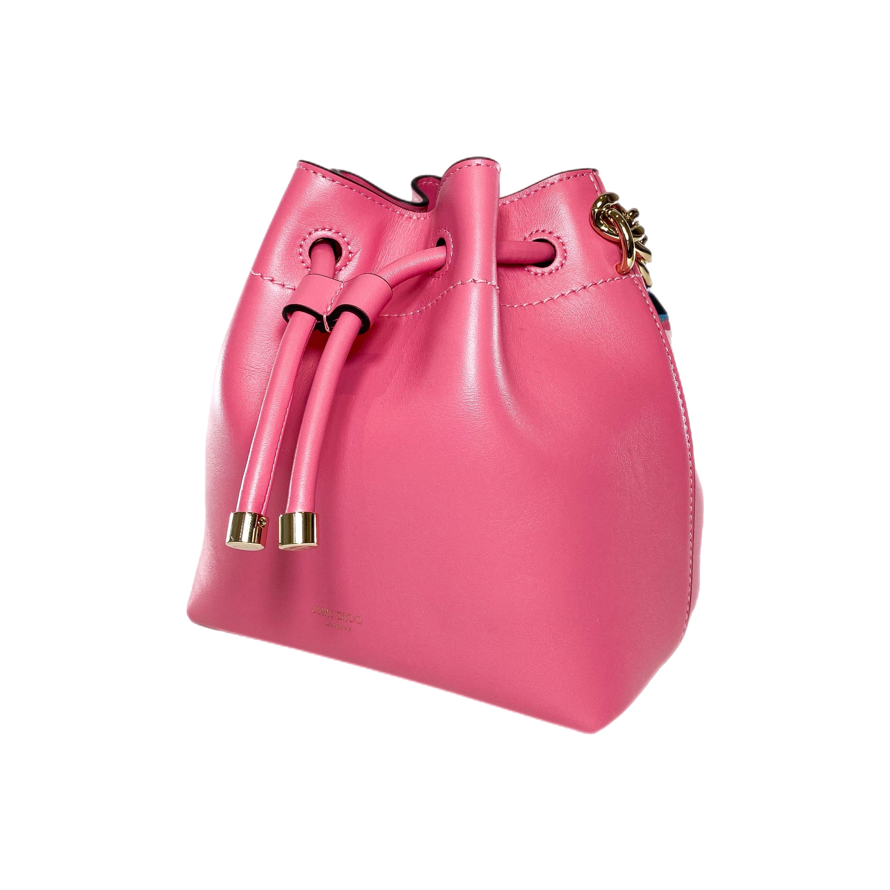 Jimmy Choo Candy Pink Bon Bon Bucket Bag