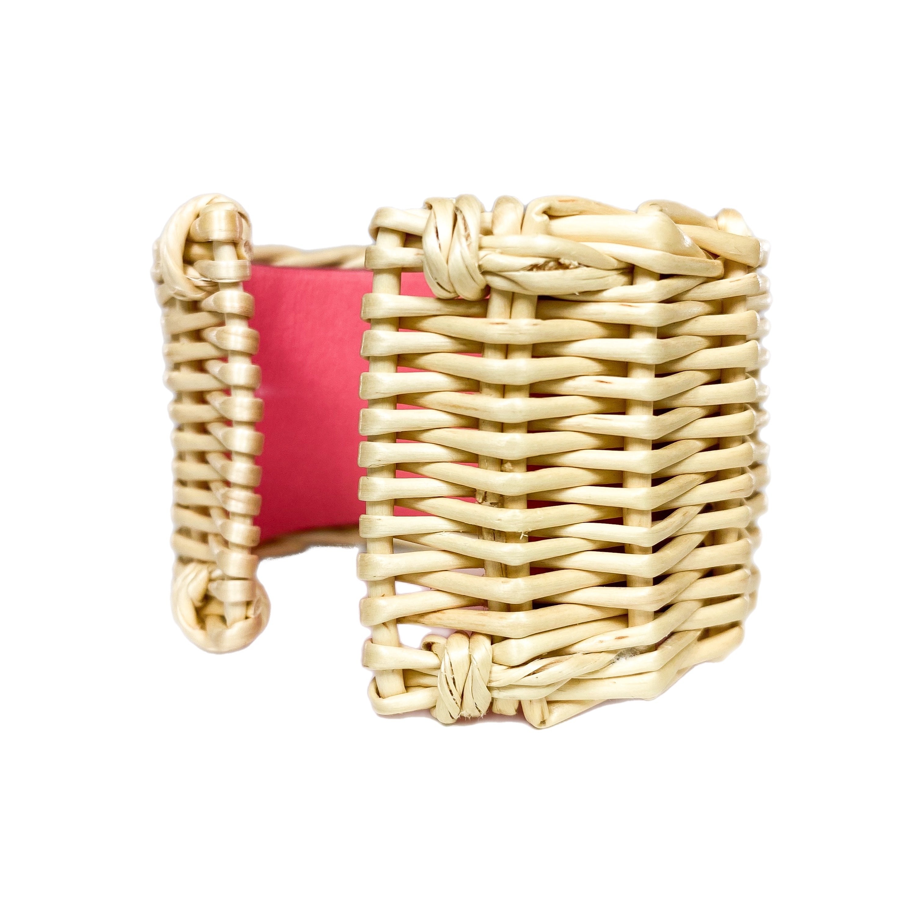 Hermes Rose Extreme Medor Picnic Cuff Bracelet