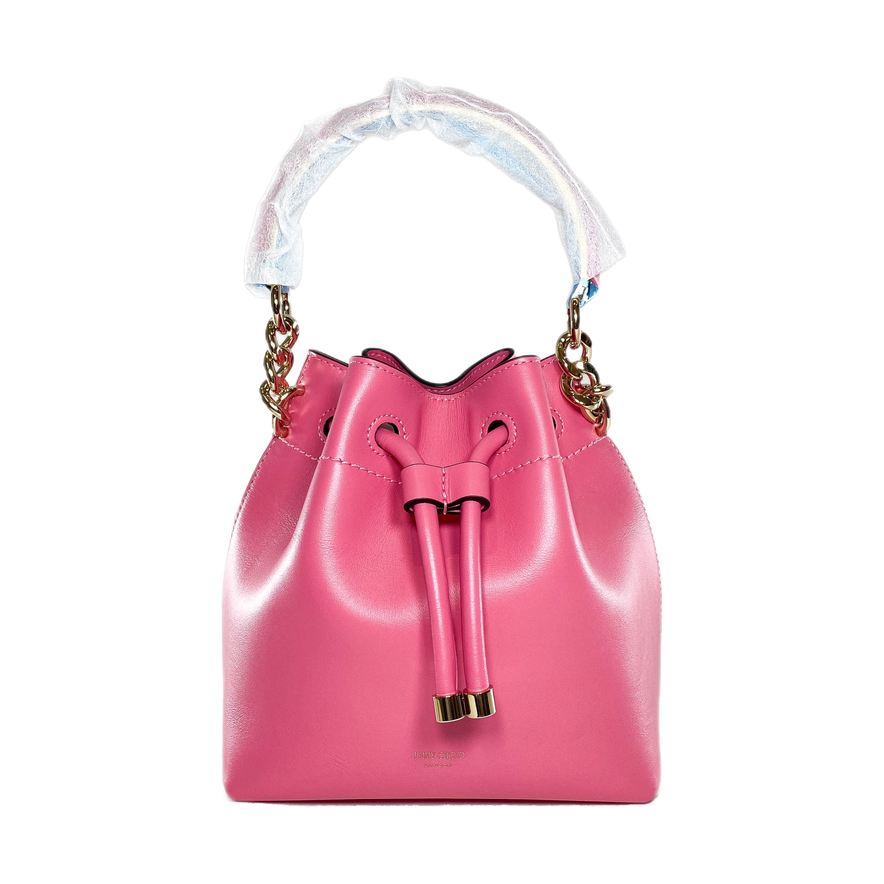 Jimmy Choo Candy Pink Bon Bon Bucket Bag