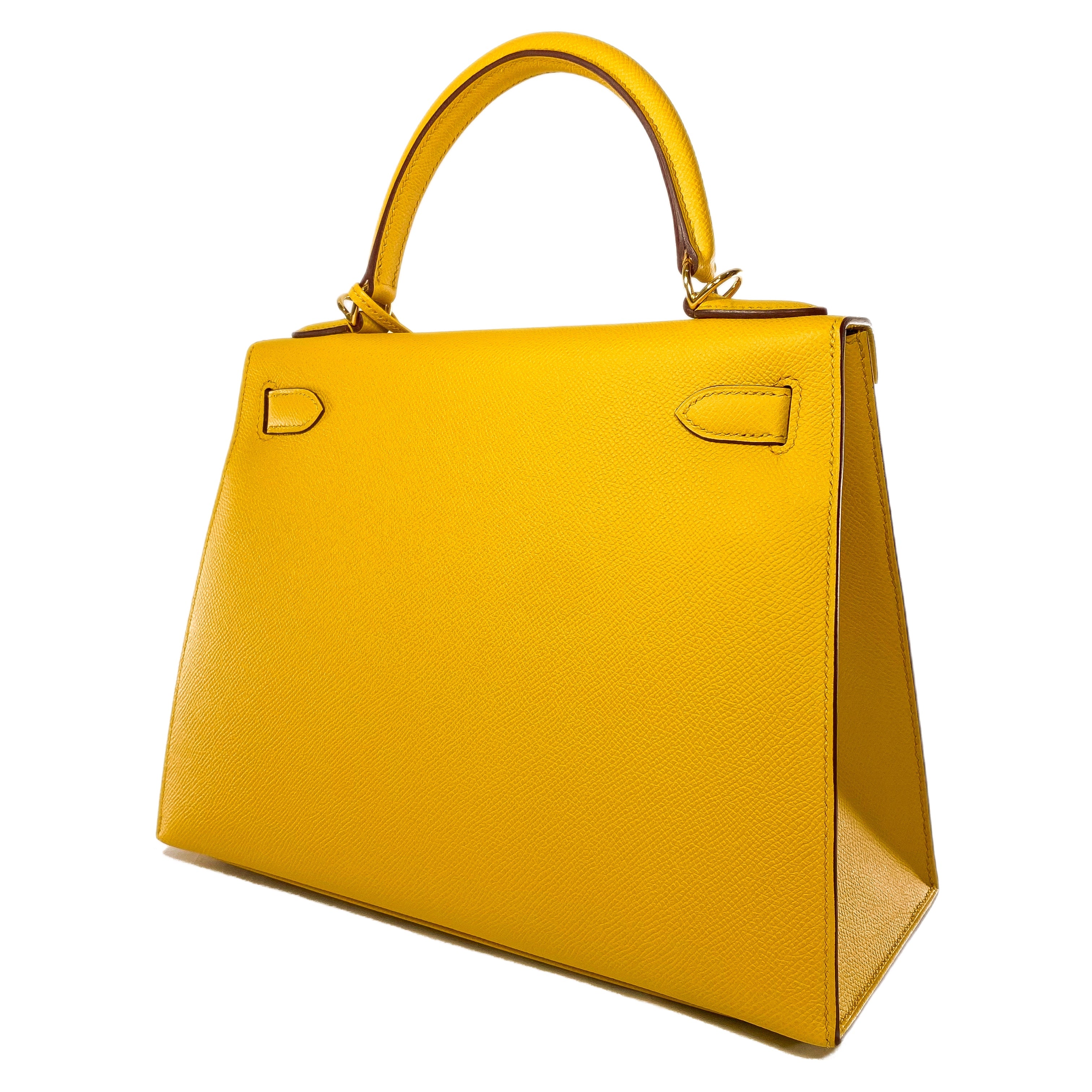 Hermes Kelly 28 Jaune Ambre Epsom Gold Hardware