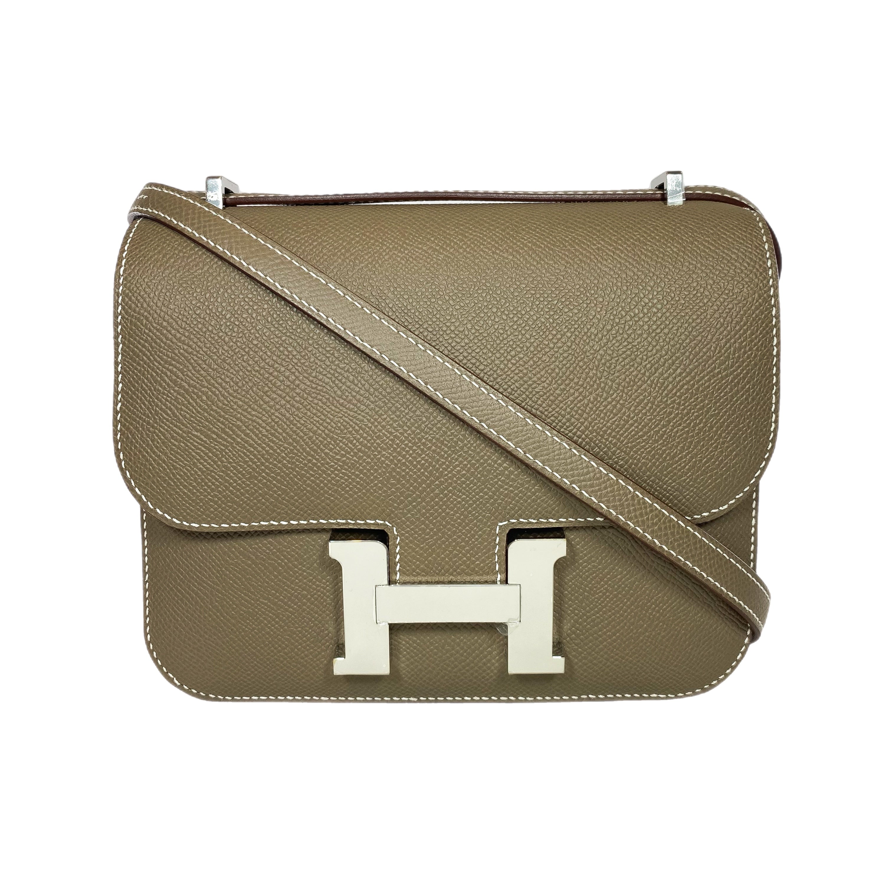 Hermes Constance 18 Etoupe Epsom Palladium Hardware Consign of