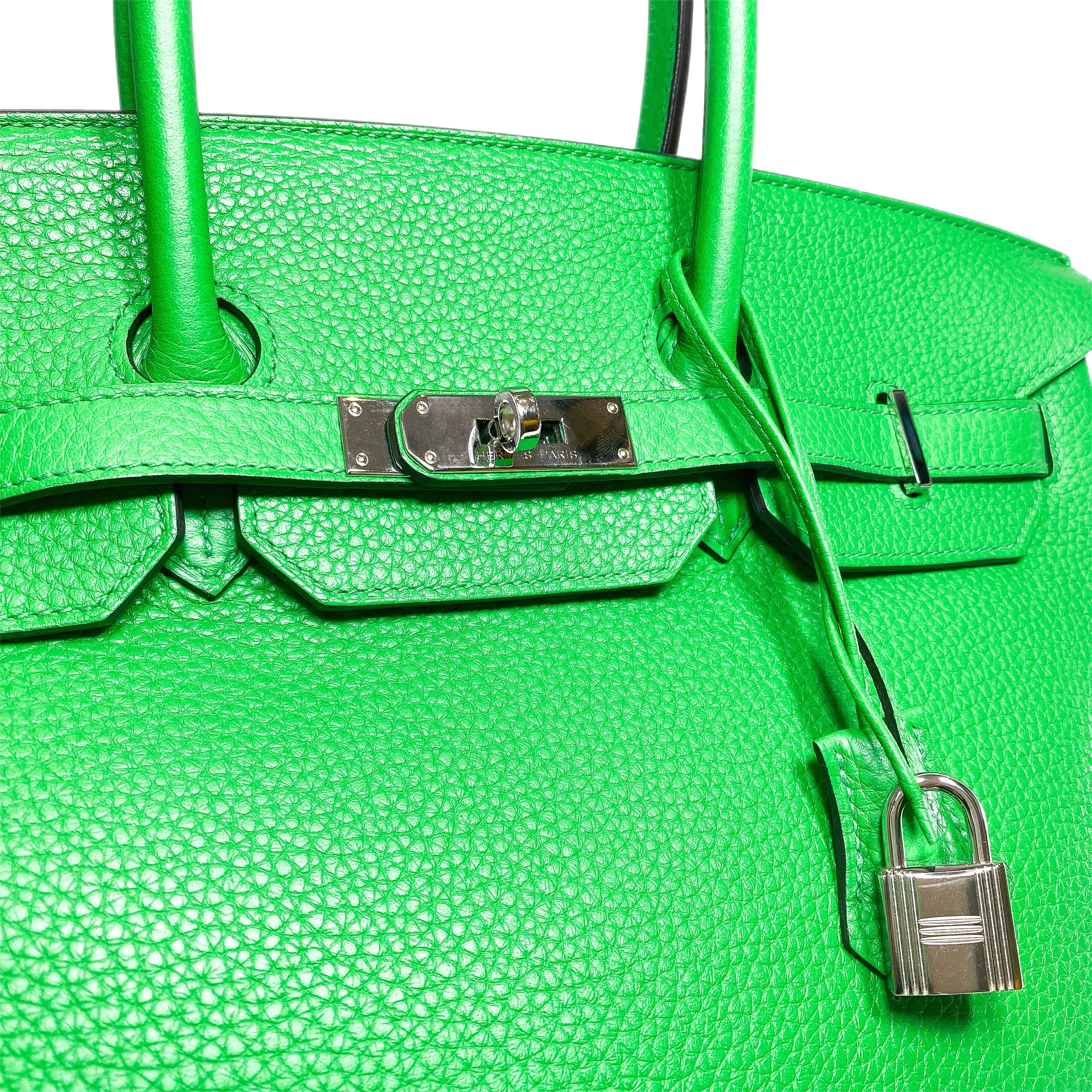 Hermes Birkin 35 Bamboo Togo Palladium Hardware