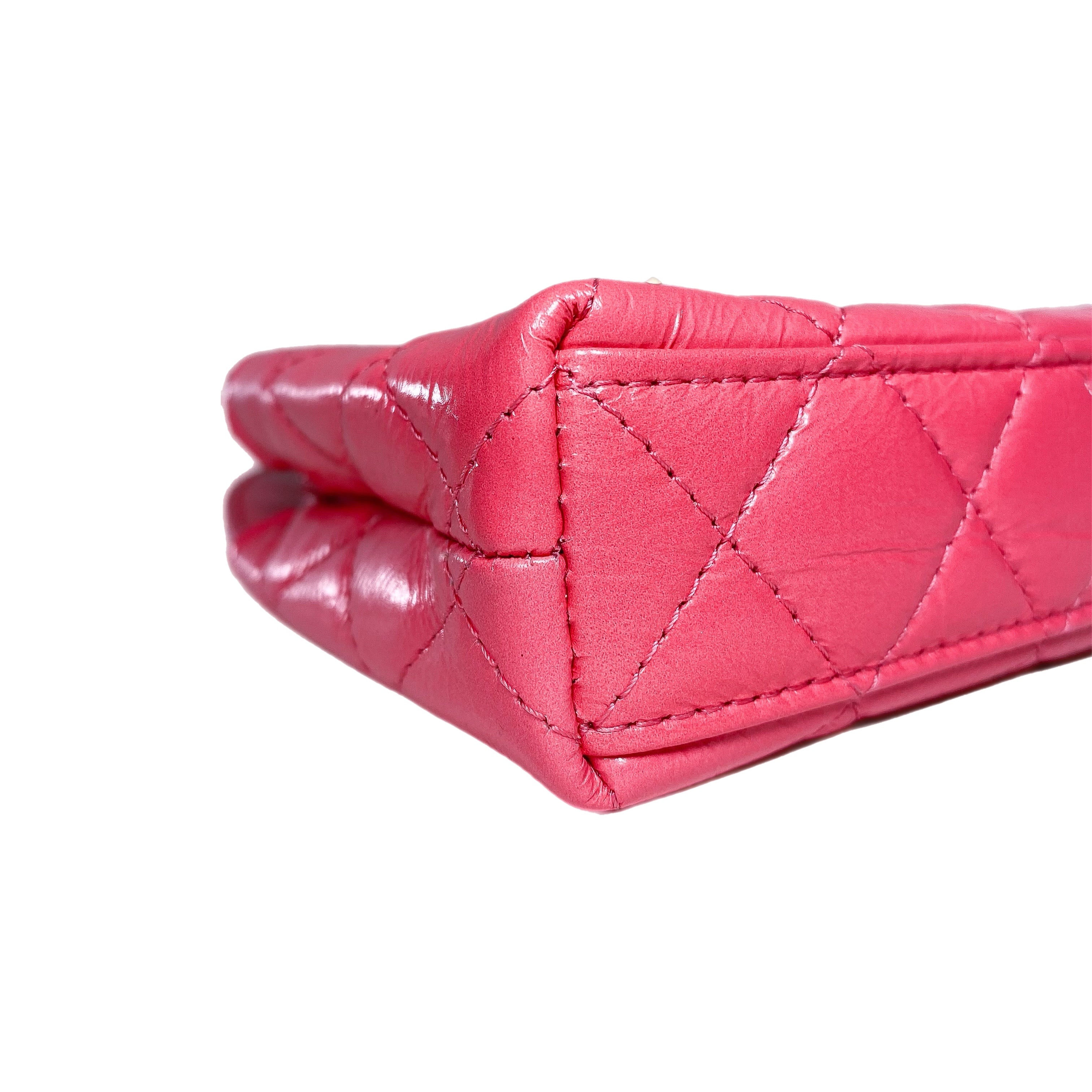 Chanel Hot Pink Mini Nano Kelly Top Handle