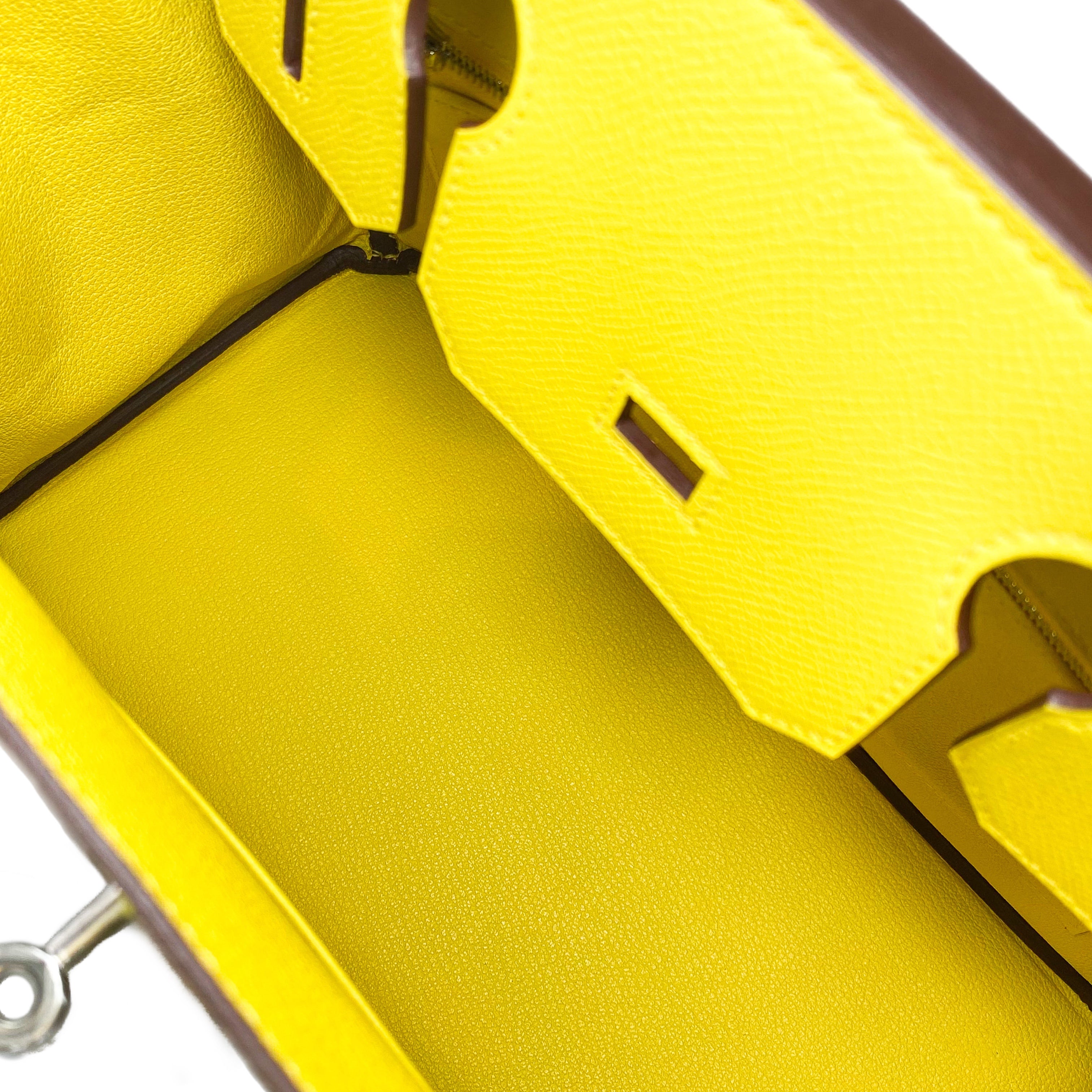 Hermes Birkin 30 Jaune de Naples Epsom Palladium Hardware