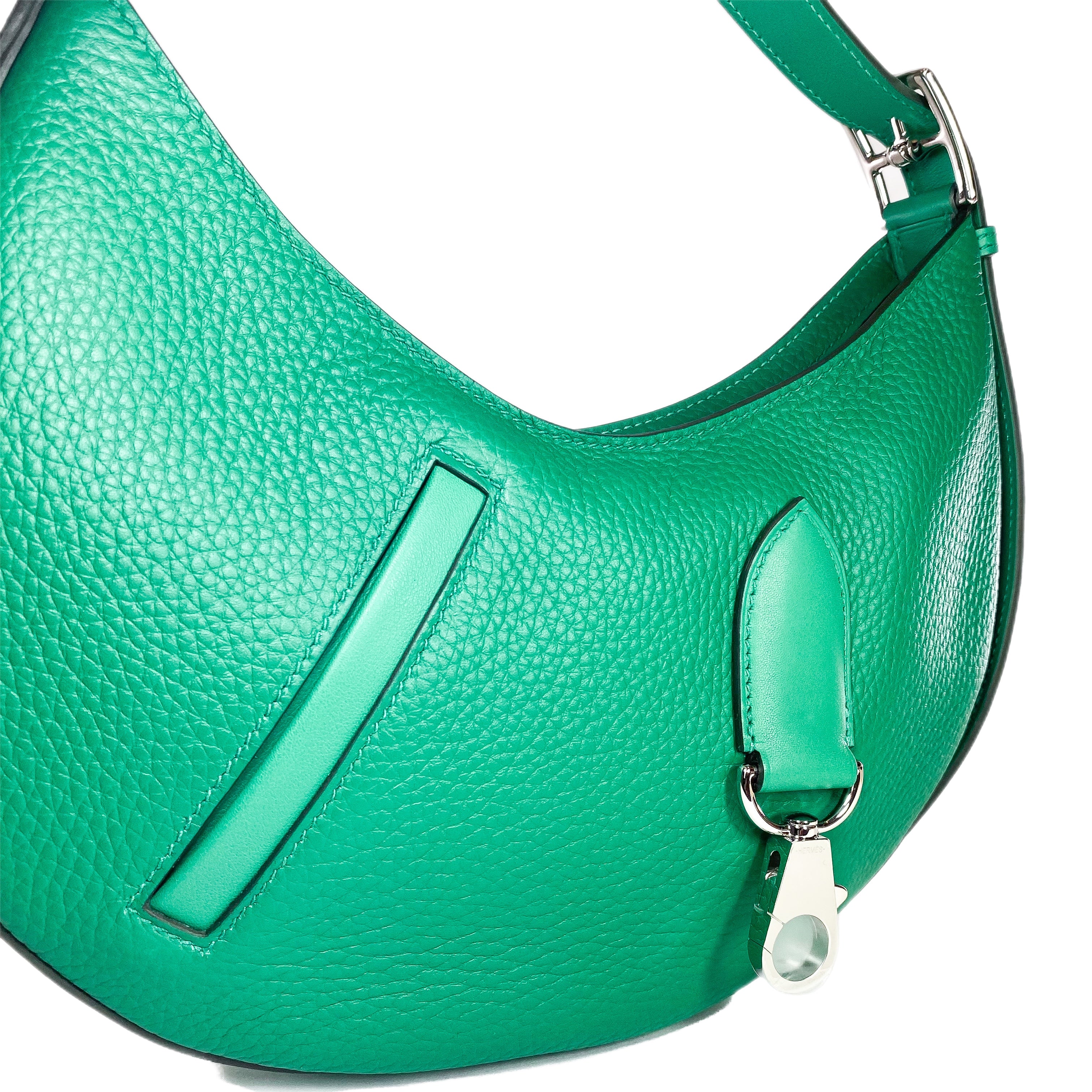 Hermes P’tit Arcon Vert Vertigo Togo Swift Palladium Hardware