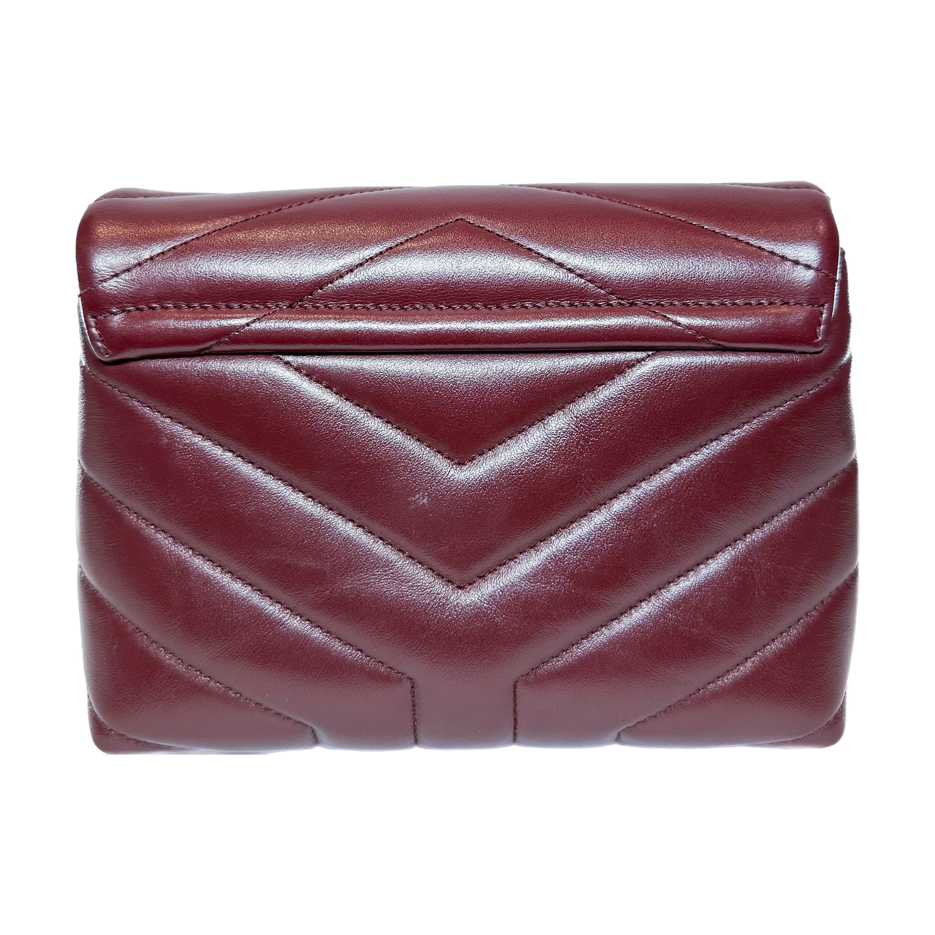 Saint Laurent Burgundy Toy LouLou