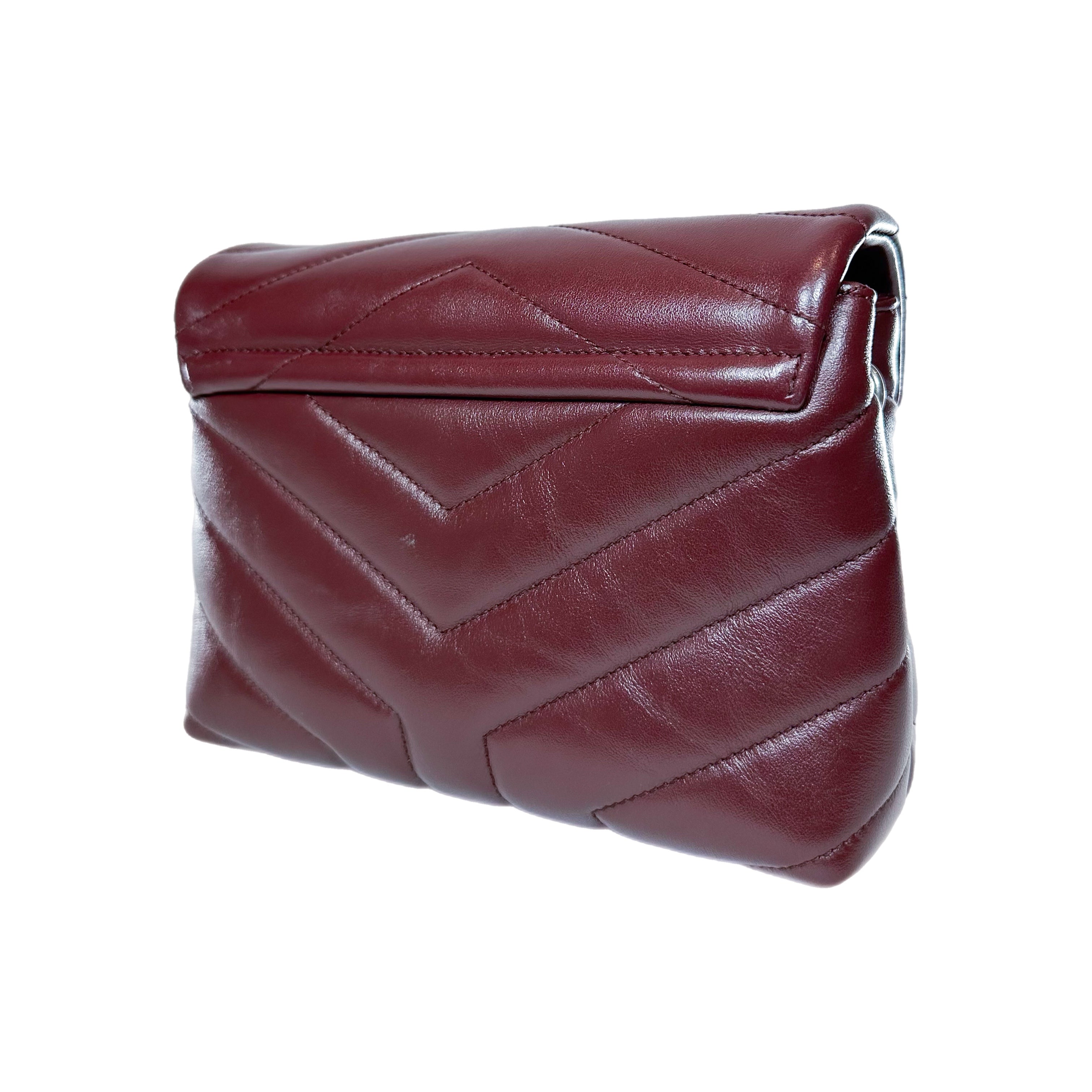 Saint Laurent Burgundy Toy LouLou