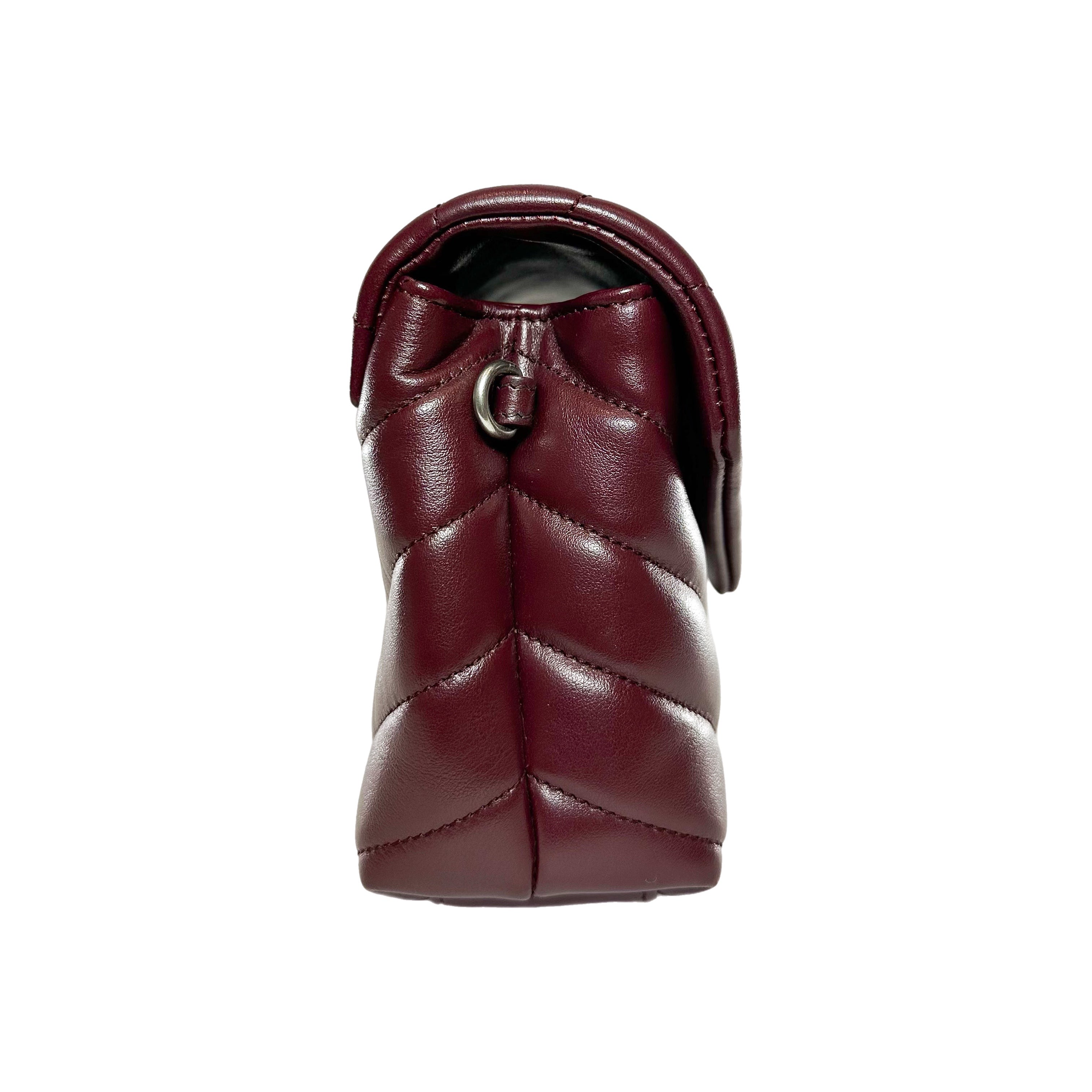 Saint Laurent Burgundy Toy LouLou