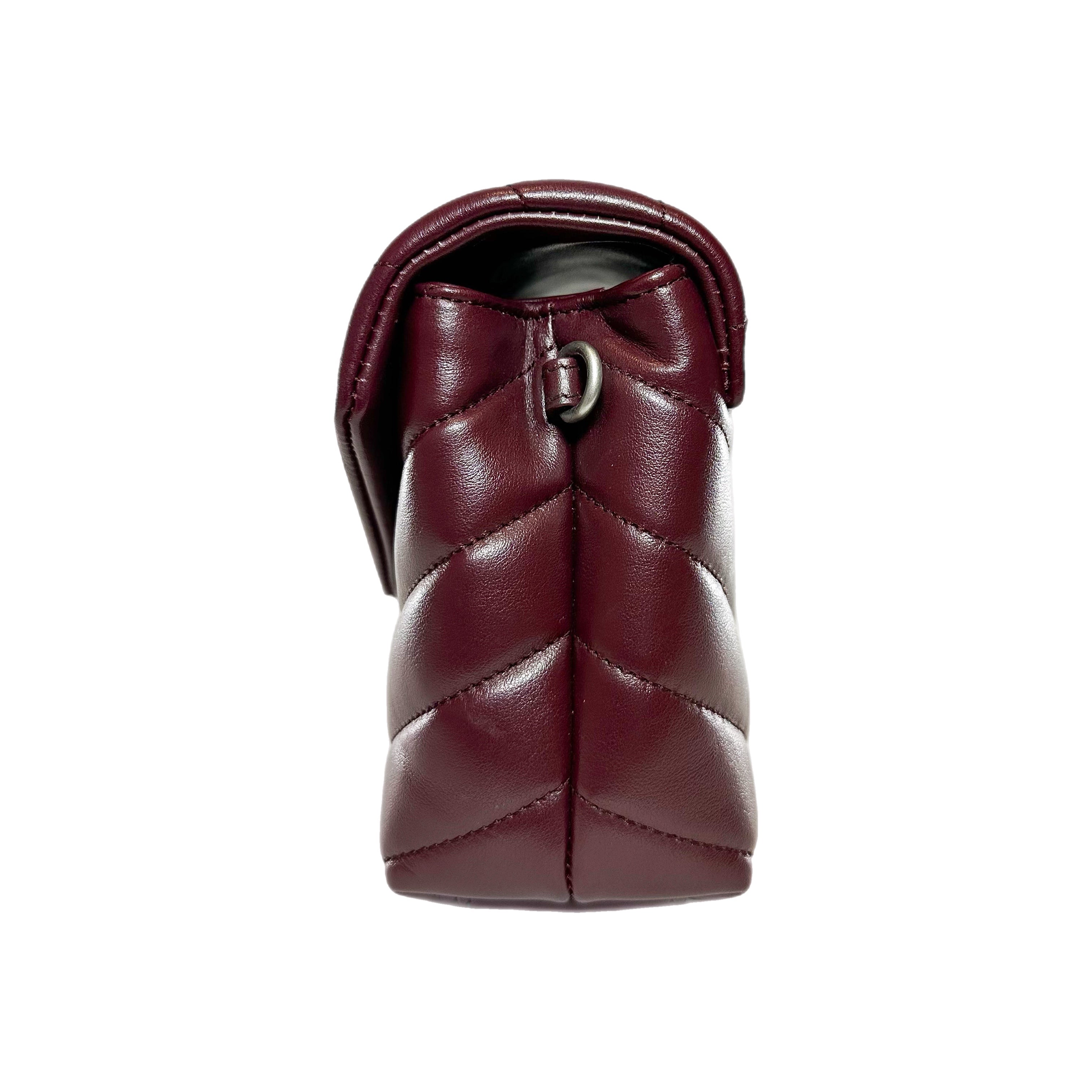 Saint Laurent Burgundy Toy LouLou