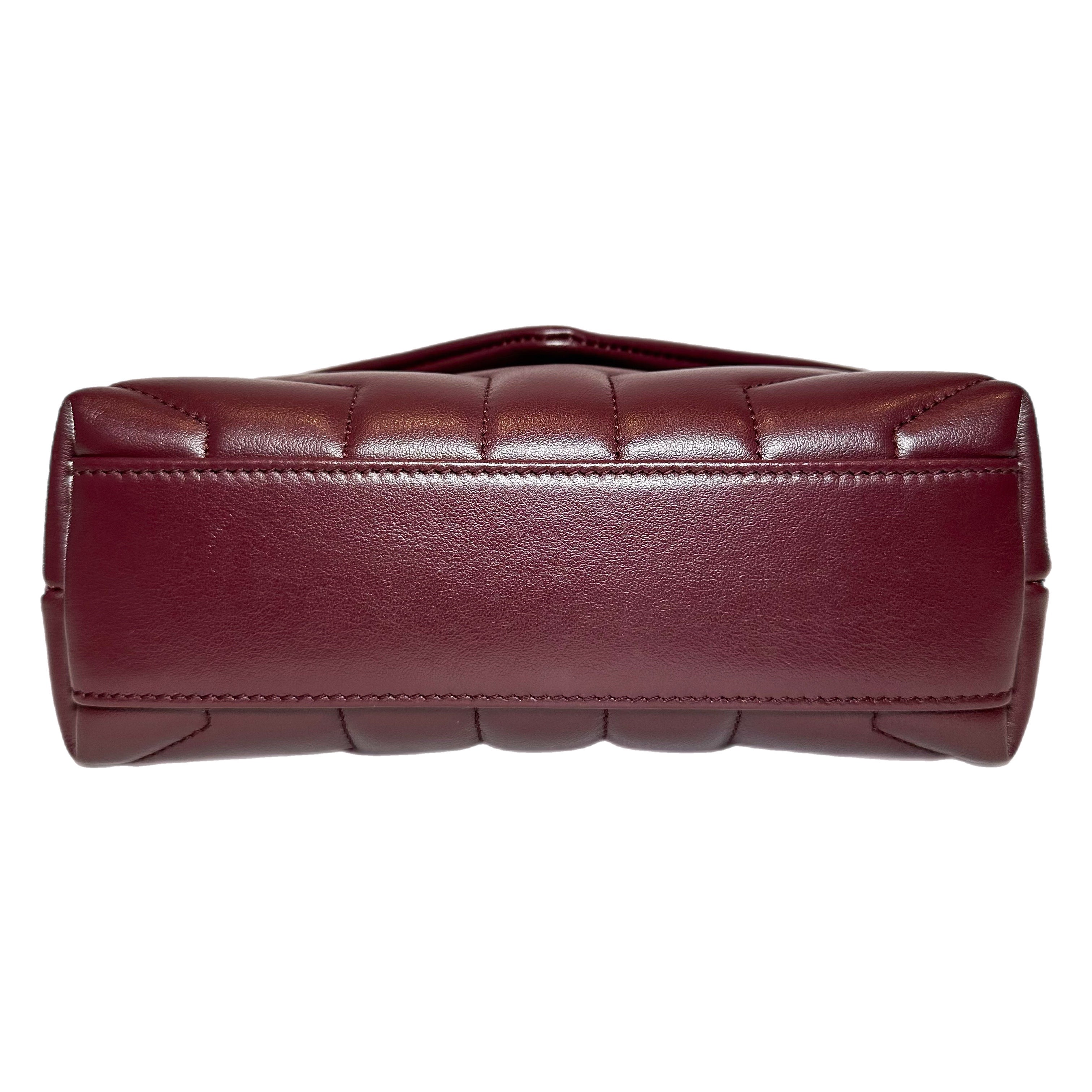 Saint Laurent Burgundy Toy LouLou