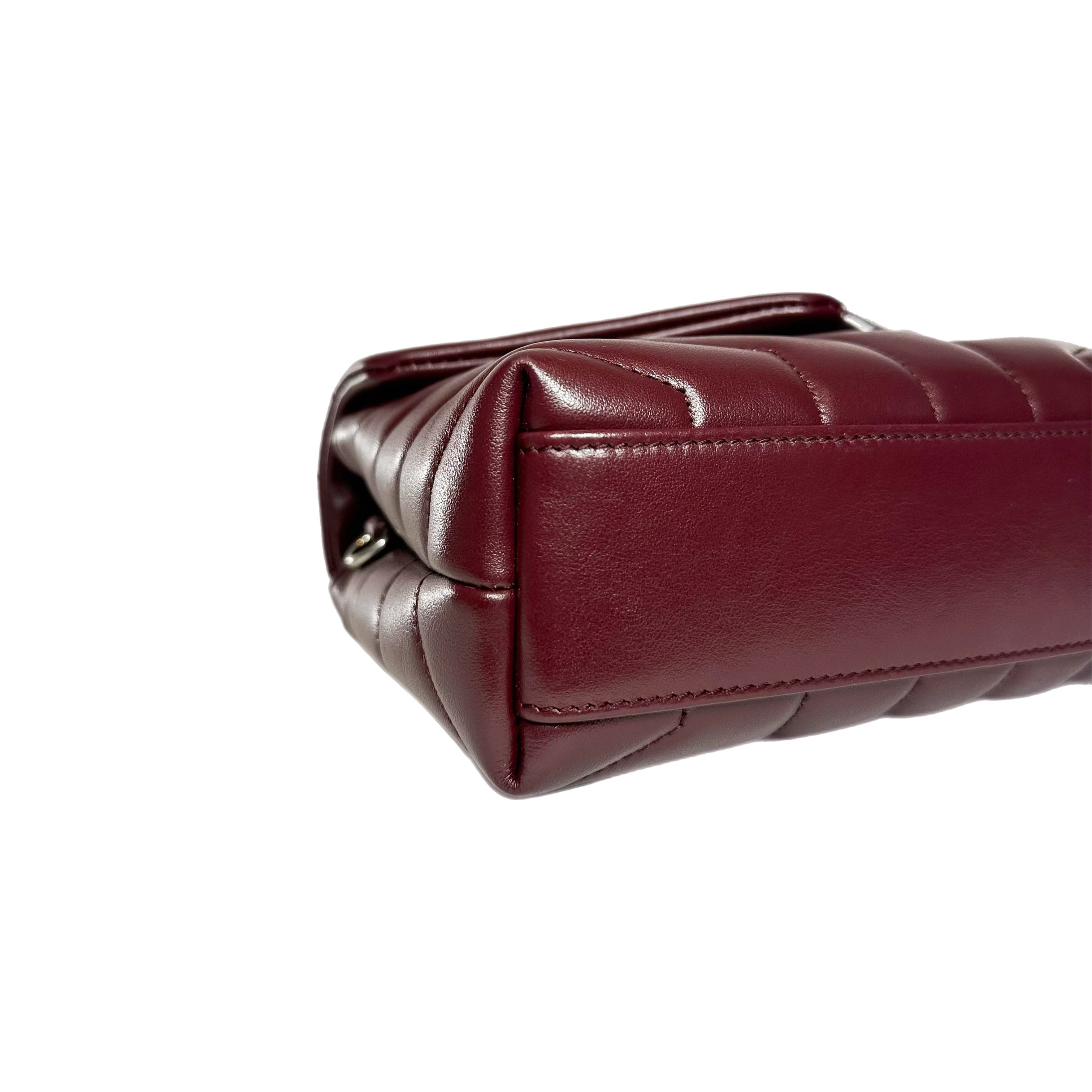 Saint Laurent Burgundy Toy LouLou