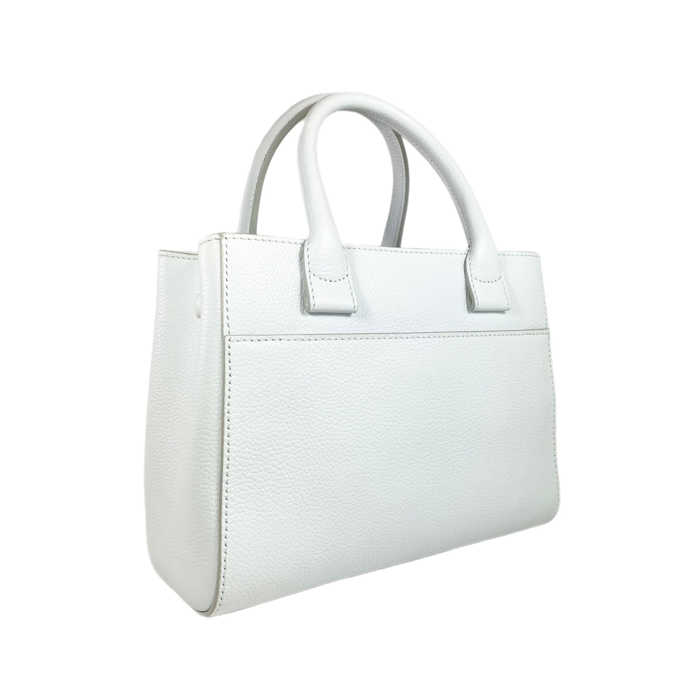 Chanel Mini Calfskin White Neo Executive Shopper Tote