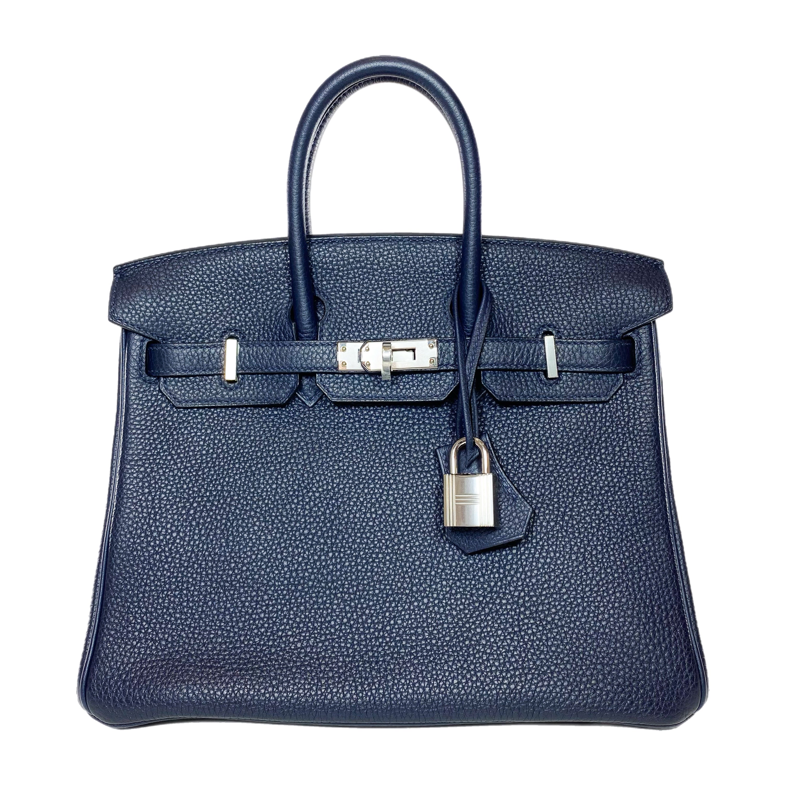 Hermes Birkin 25 Blue Nuit Togo Palladium Hardware