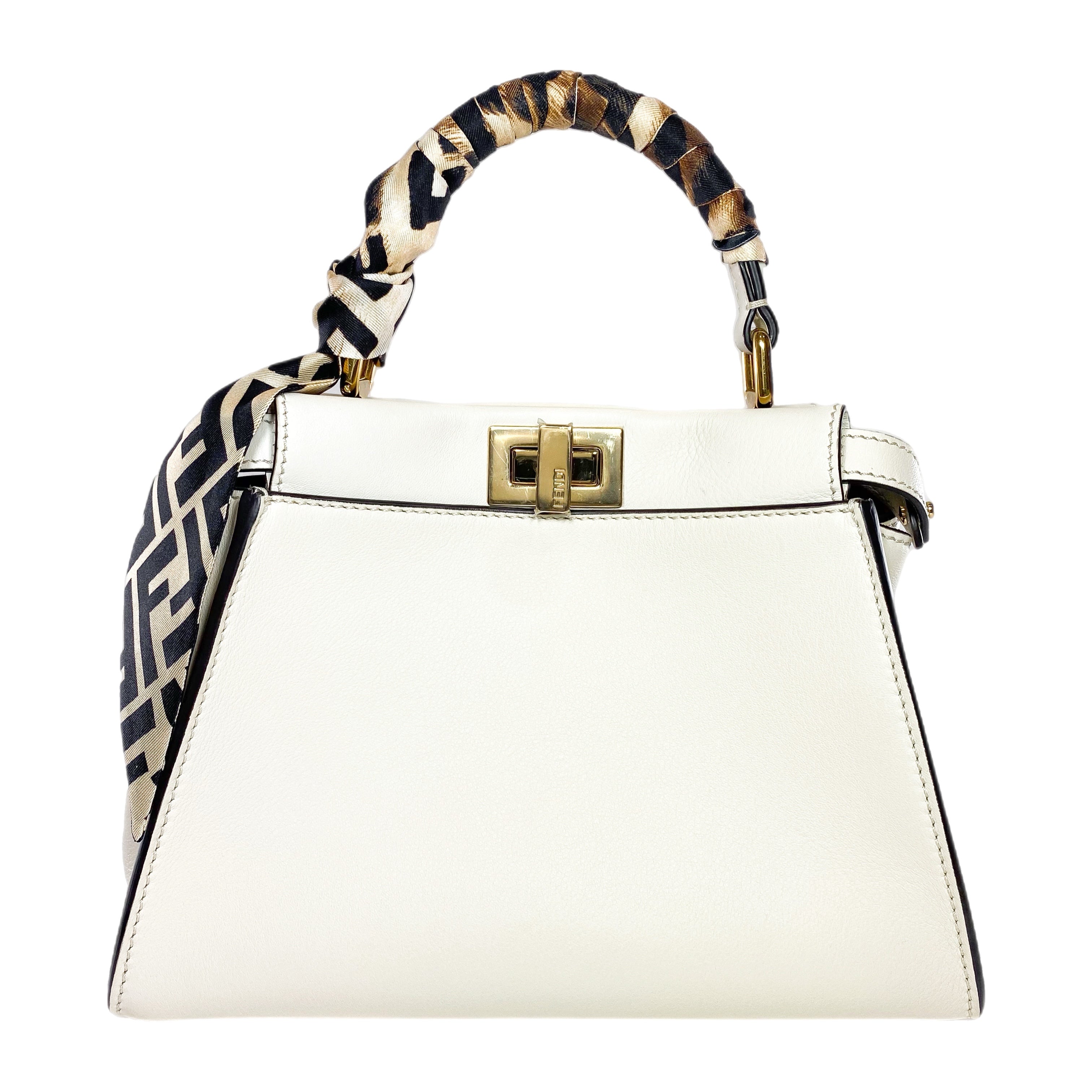 Fendi Ivory ISeeU Peekaboo with Twilly