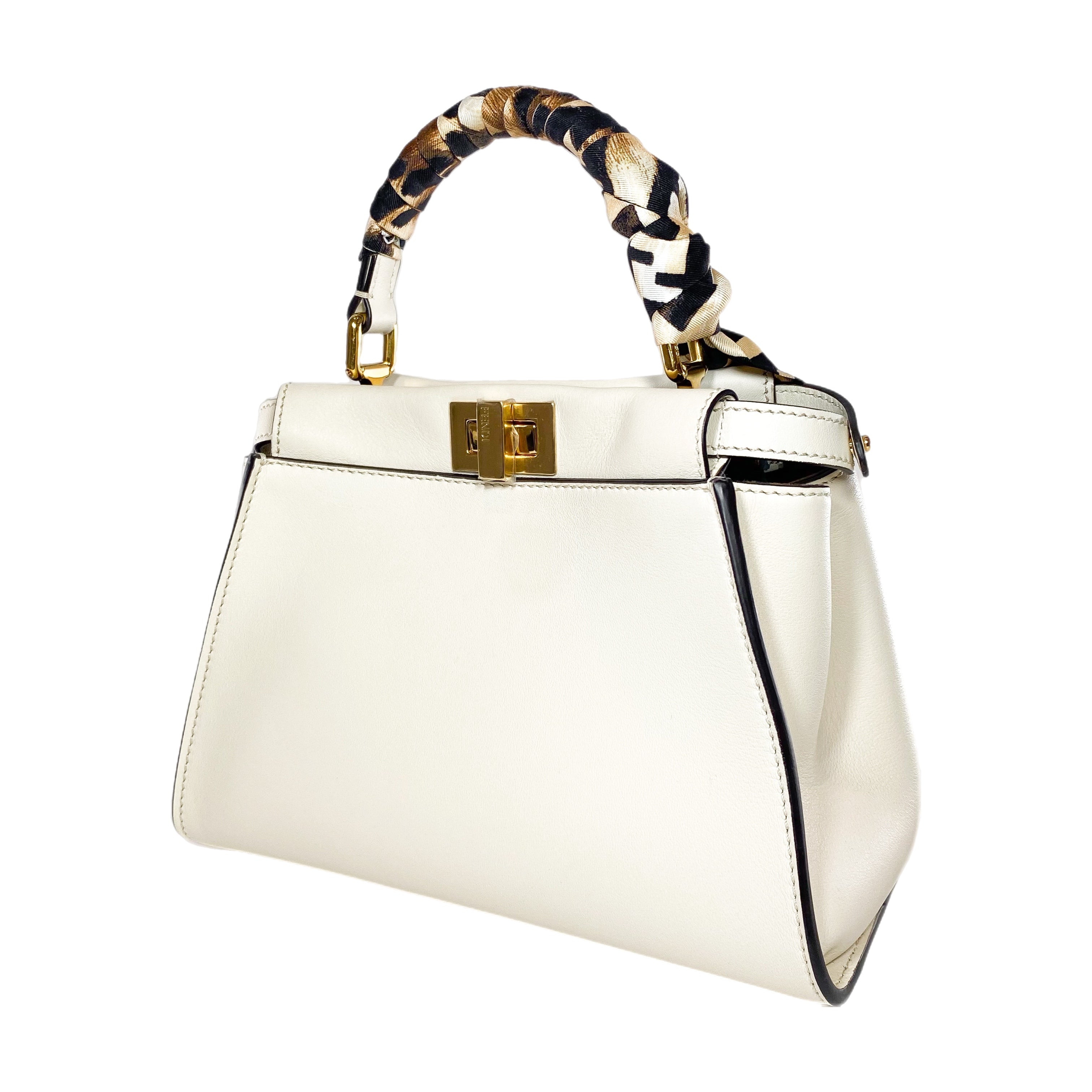 Fendi Ivory ISeeU Peekaboo with Twilly