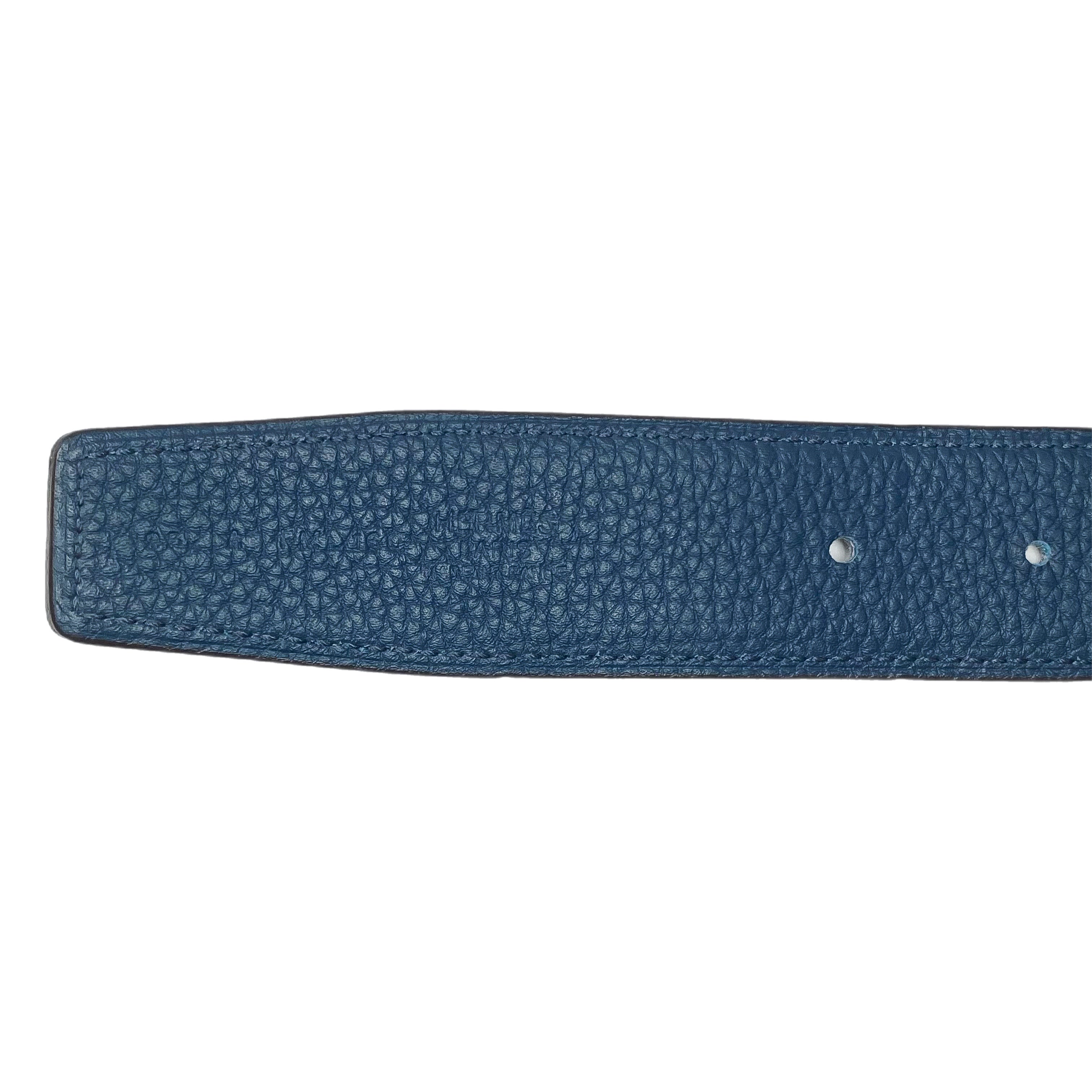 Hermes Noir Blue Constance H Belt