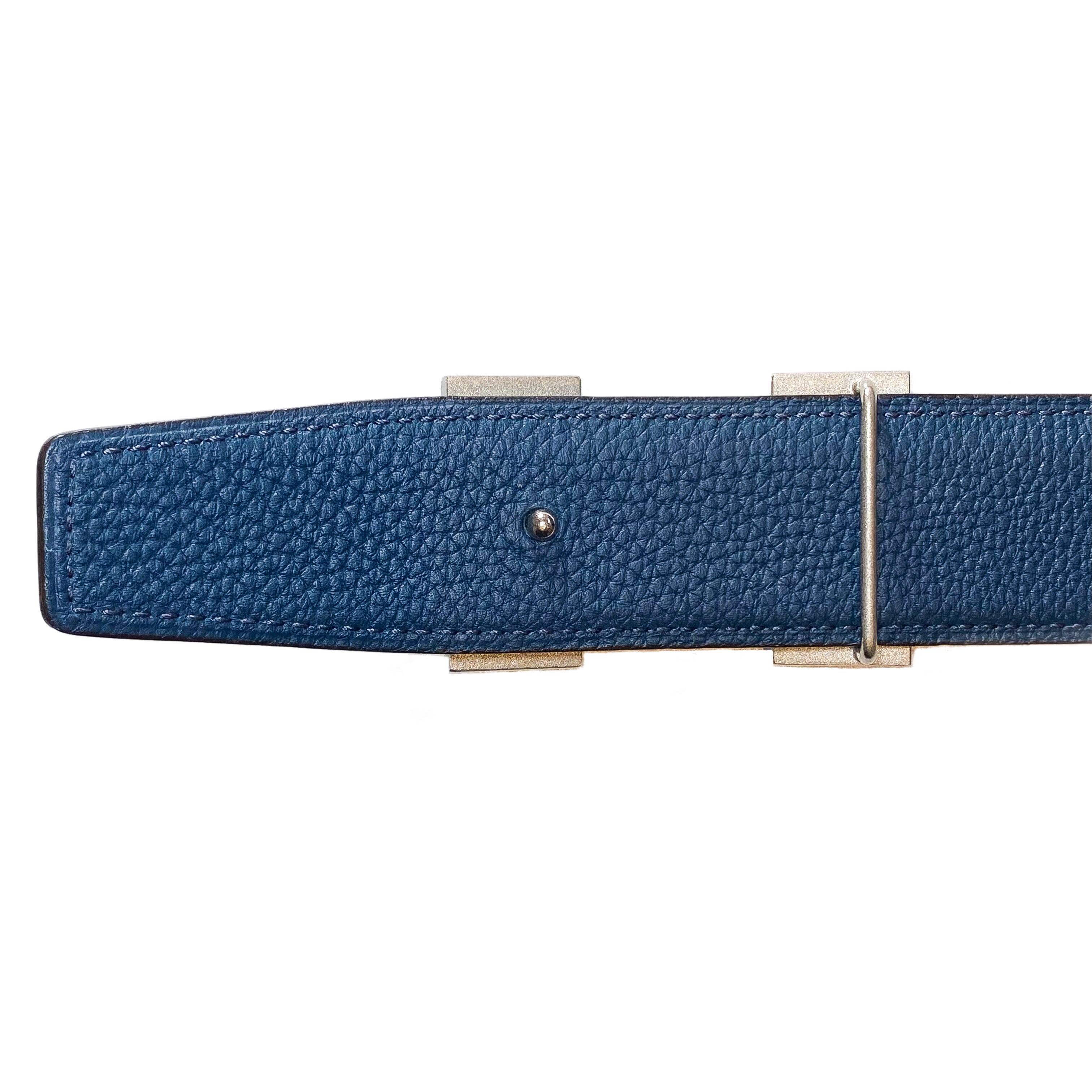 Hermes Noir Blue Constance H Belt