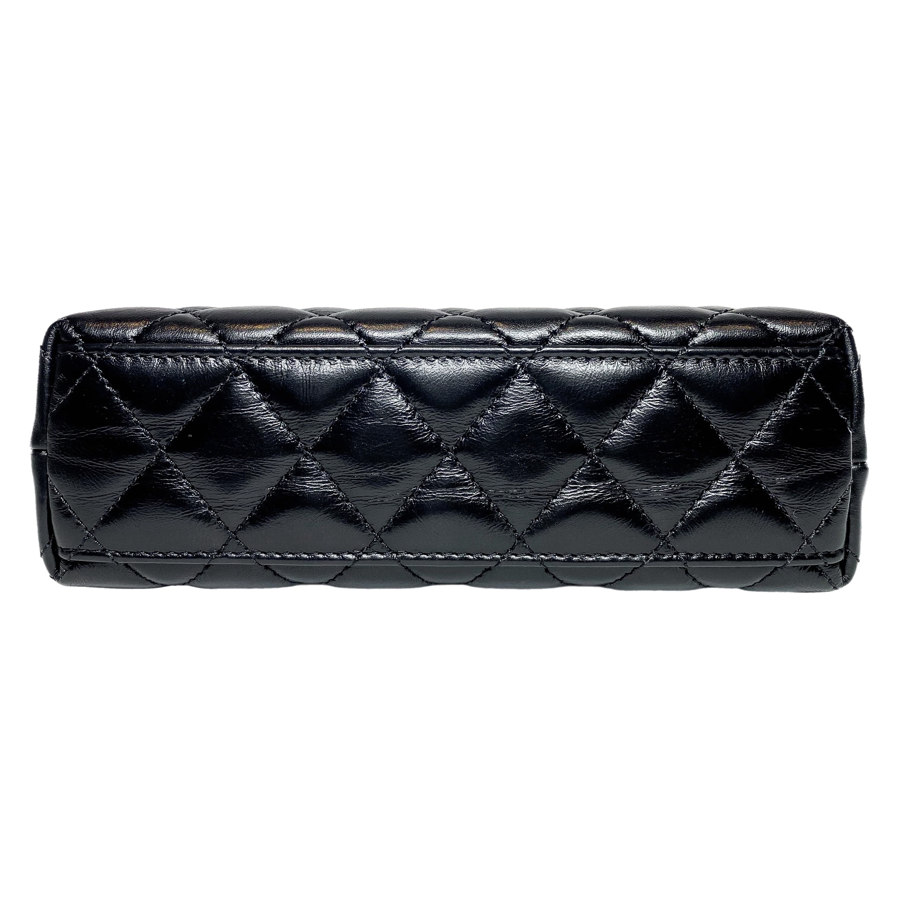 Chanel Black Nano Kelly Top Handle