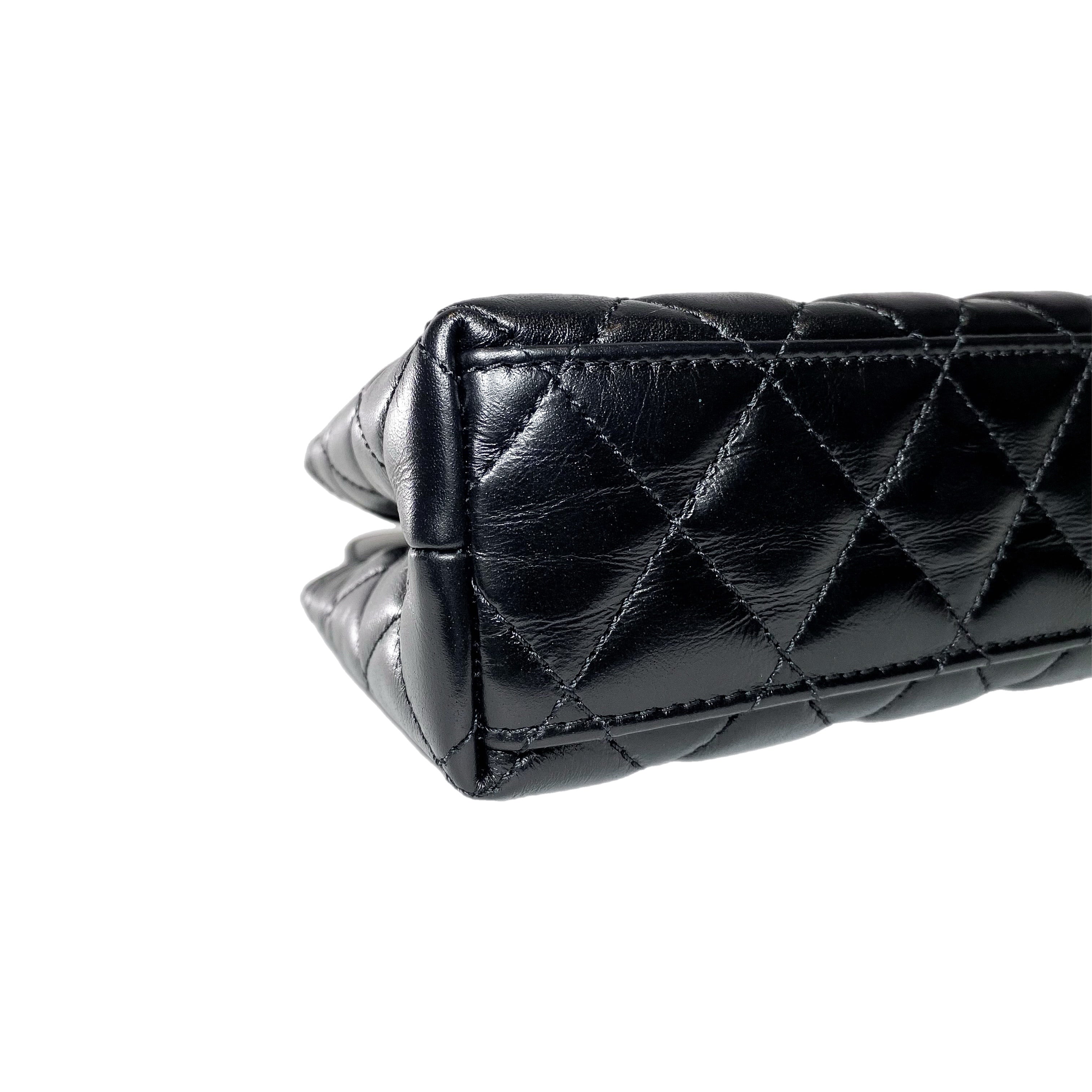 Chanel Black Nano Kelly Top Handle