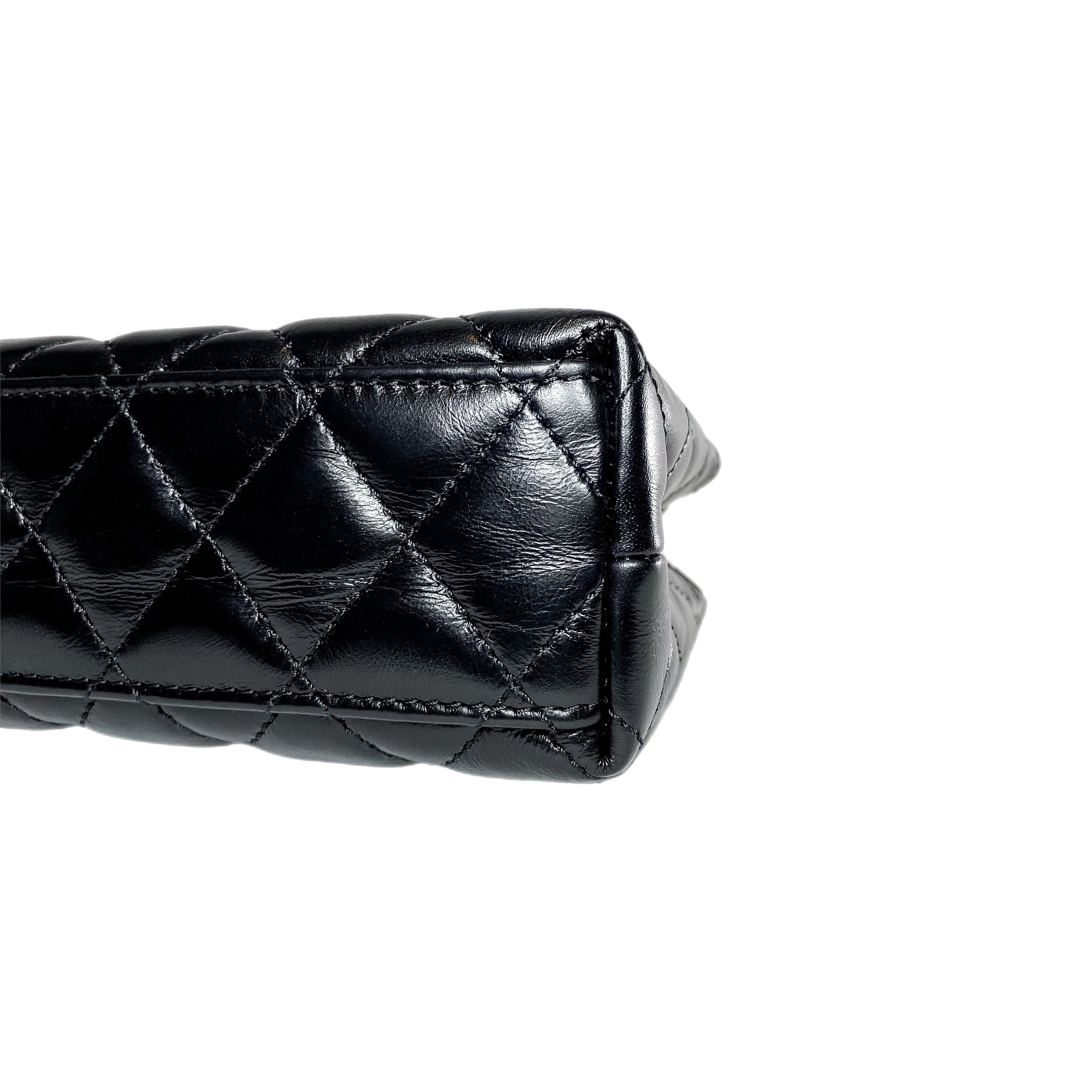 Chanel Black Nano Kelly Top Handle