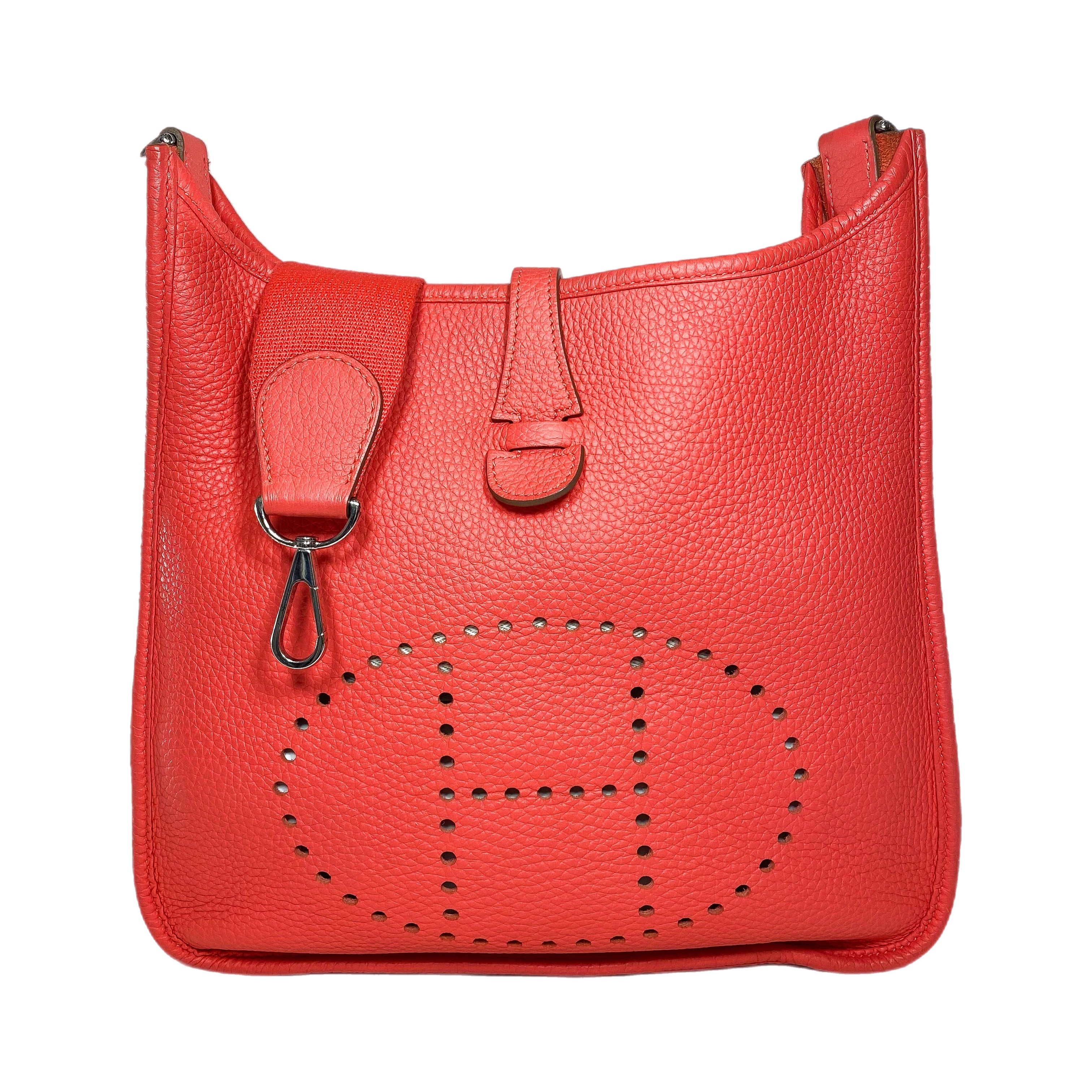 Hermes Evelyne PM Rose Jaipur Palladium Hardware