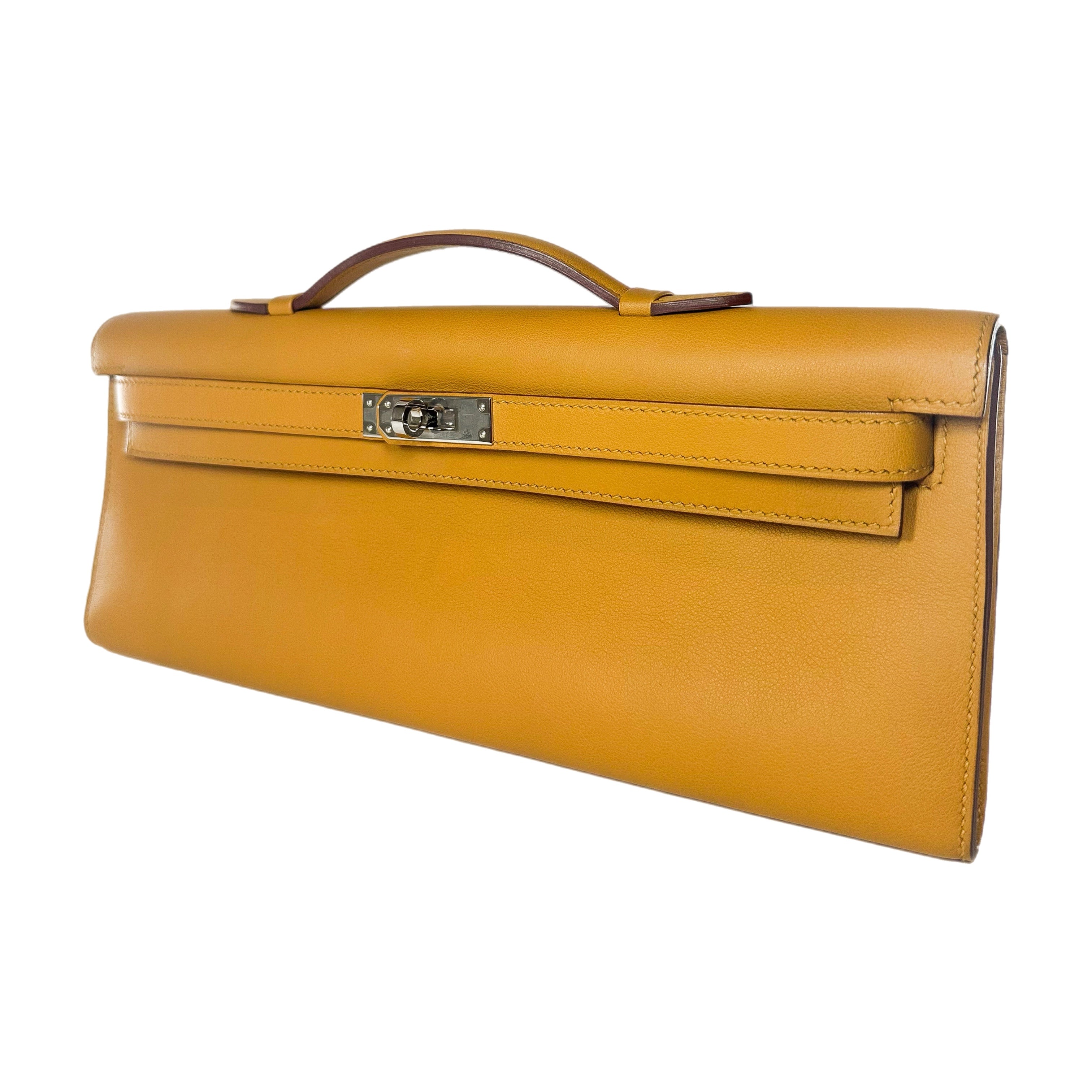 Hermes Kelly Cut Natural Sable Swift Palladium Hardware