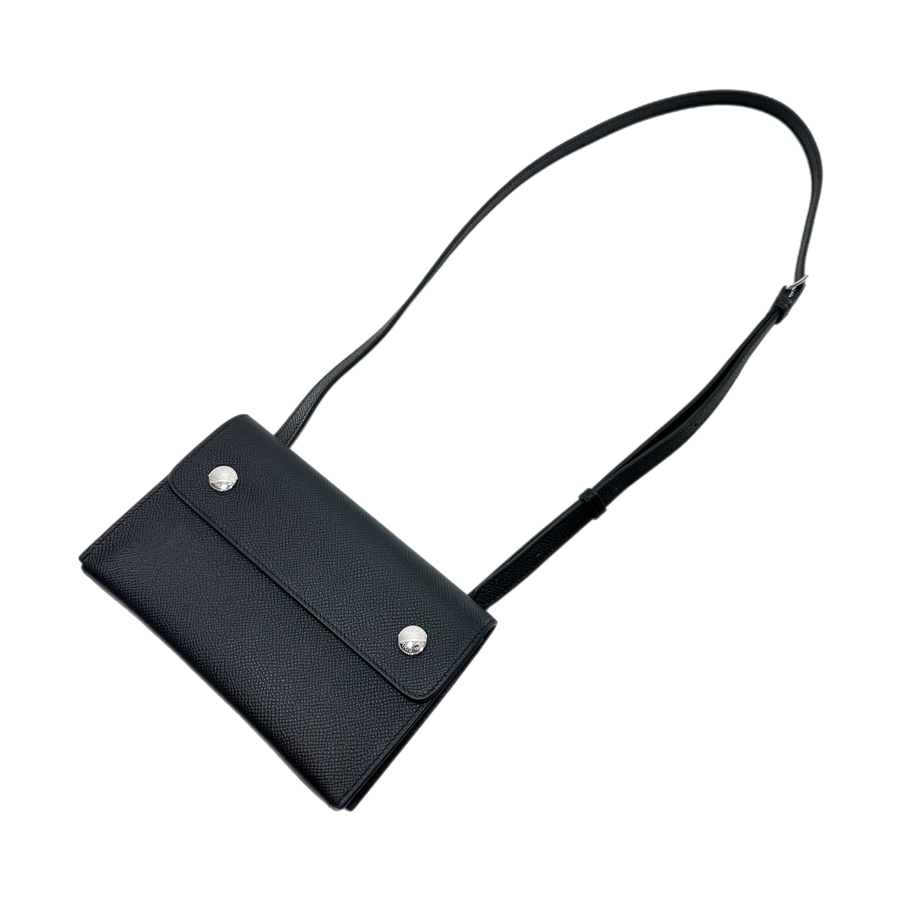 Hermes Hermesnap Black Wallet