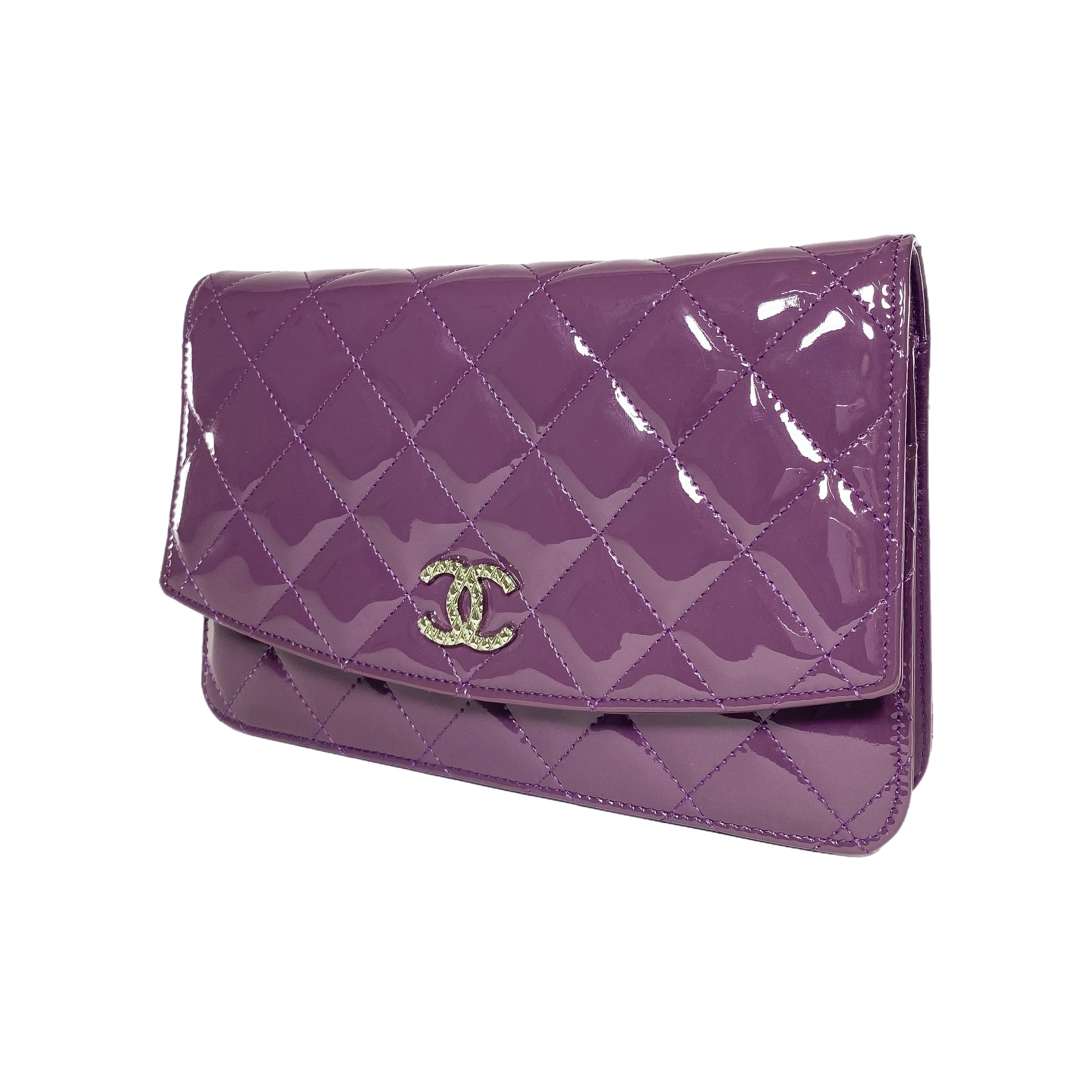 Chanel Violet Brilliant Wallet on Chain