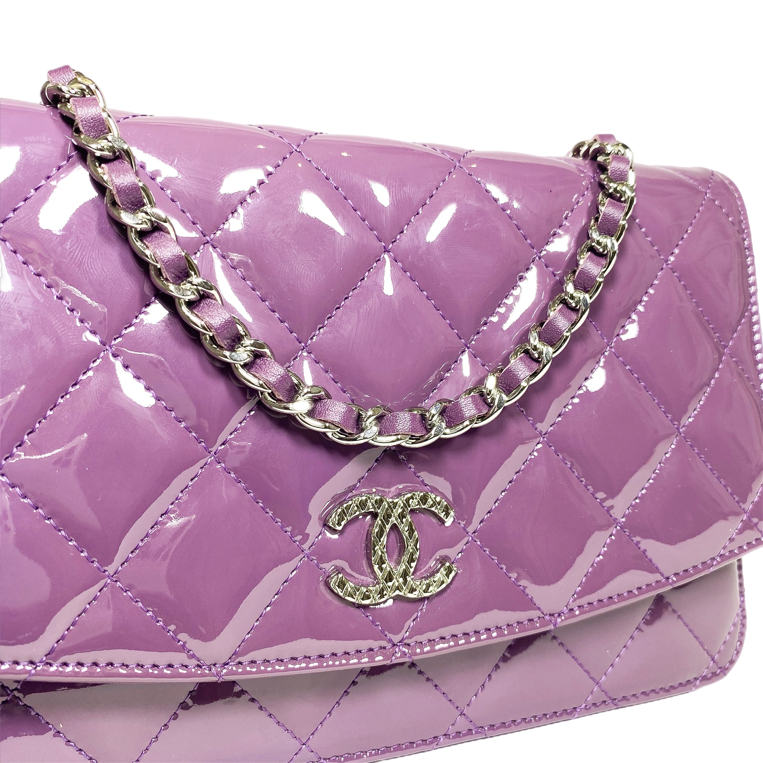 Chanel Violet Brilliant Wallet on Chain