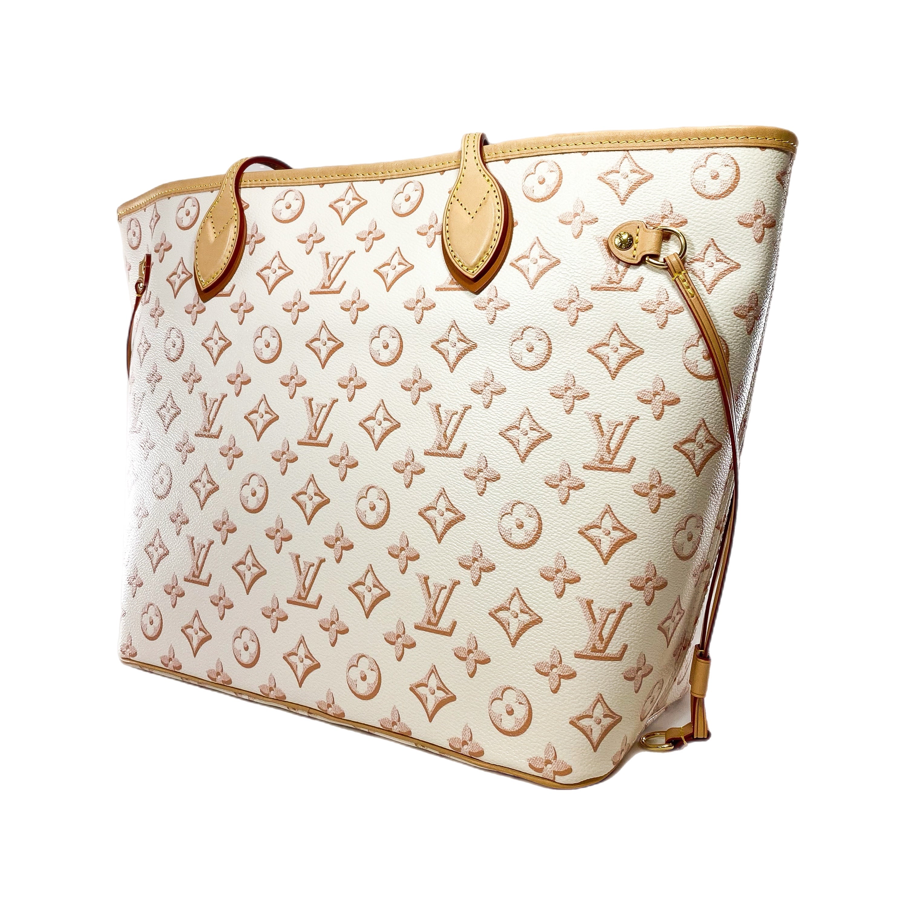 Louis Vuitton Beige Clair Fall for You Monogram Neverfull Tote