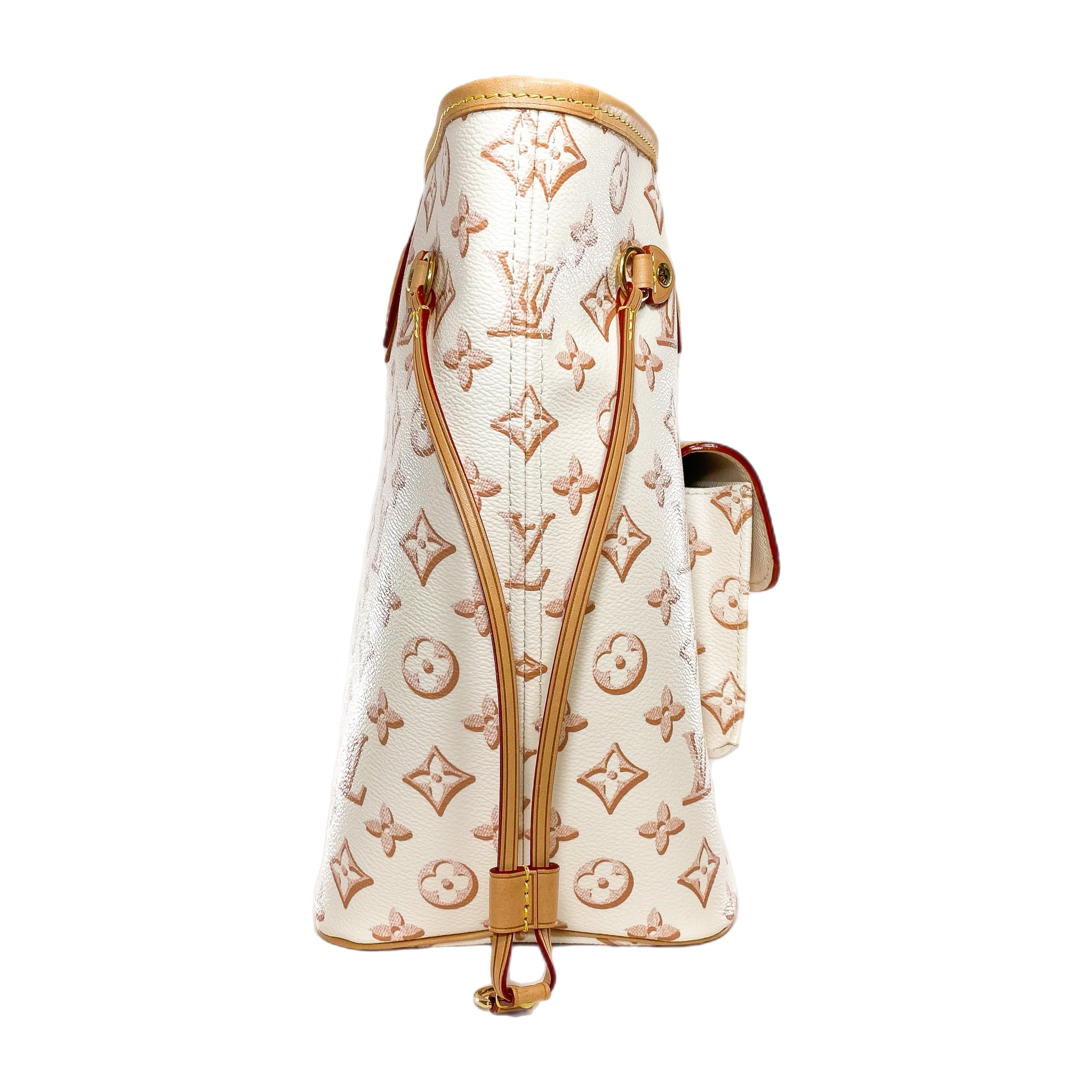 Louis Vuitton Beige Clair Fall for You Monogram Neverfull Tote