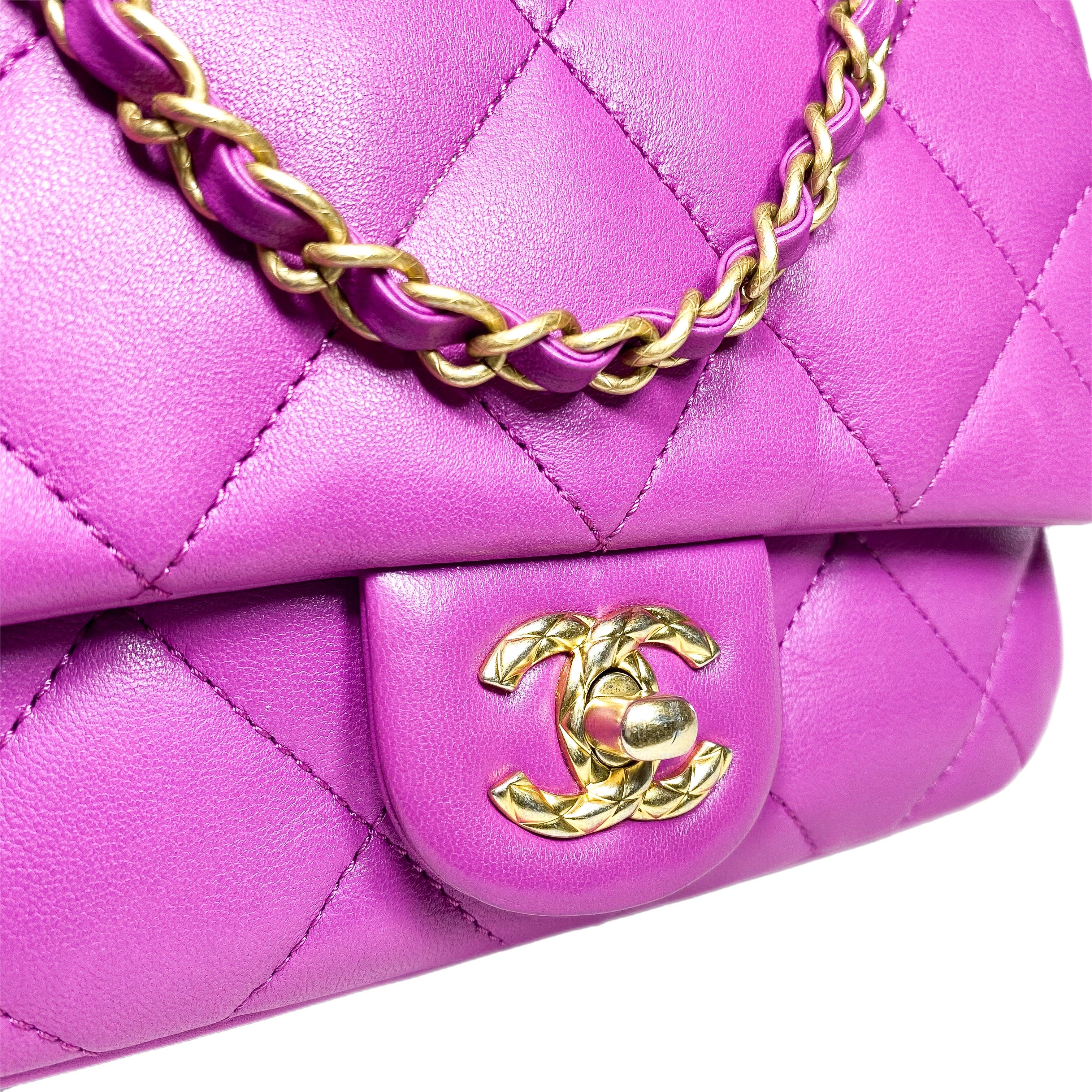 Chanel Orchid Chain Around Flap Bag