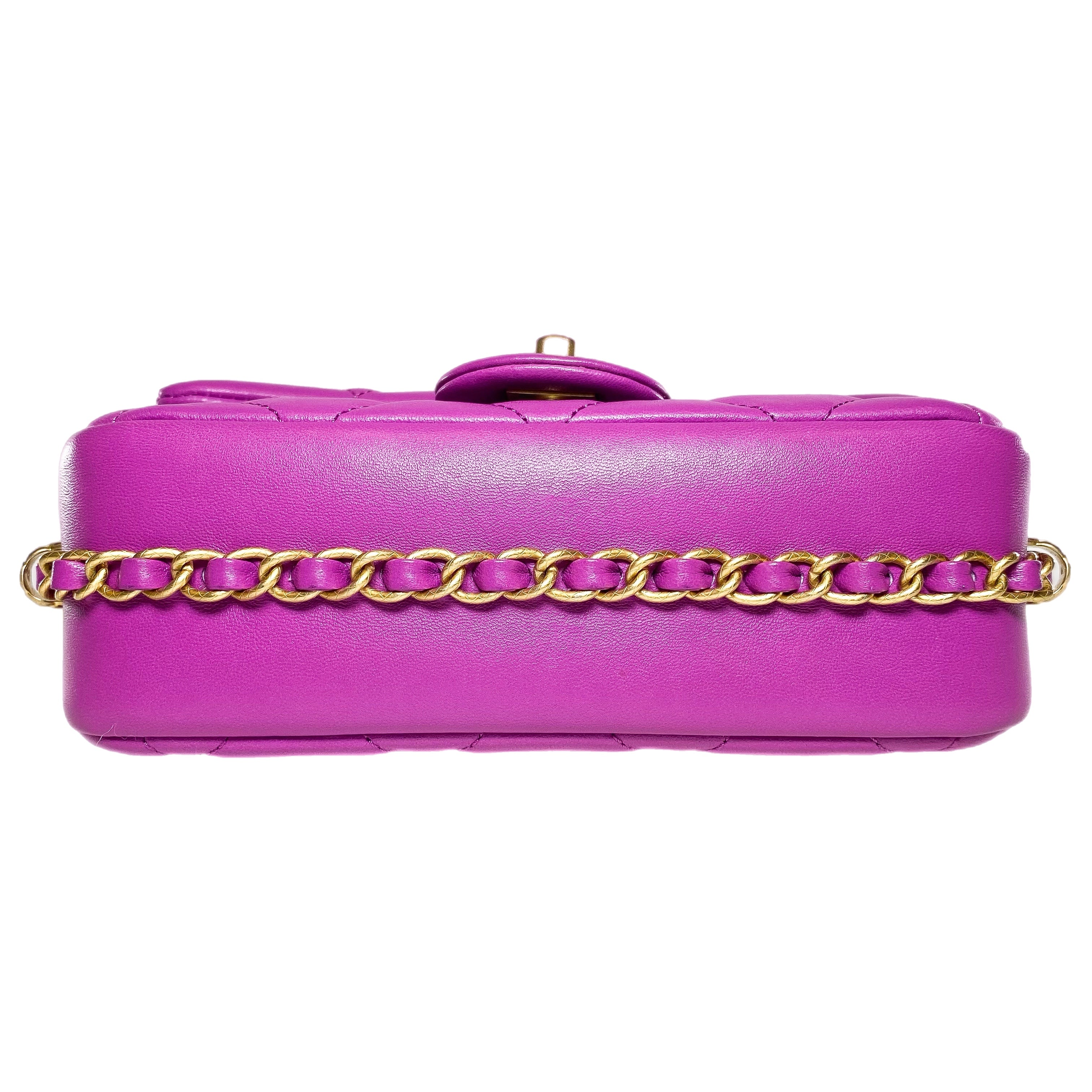 Chanel Orchid Chain Around Flap Bag