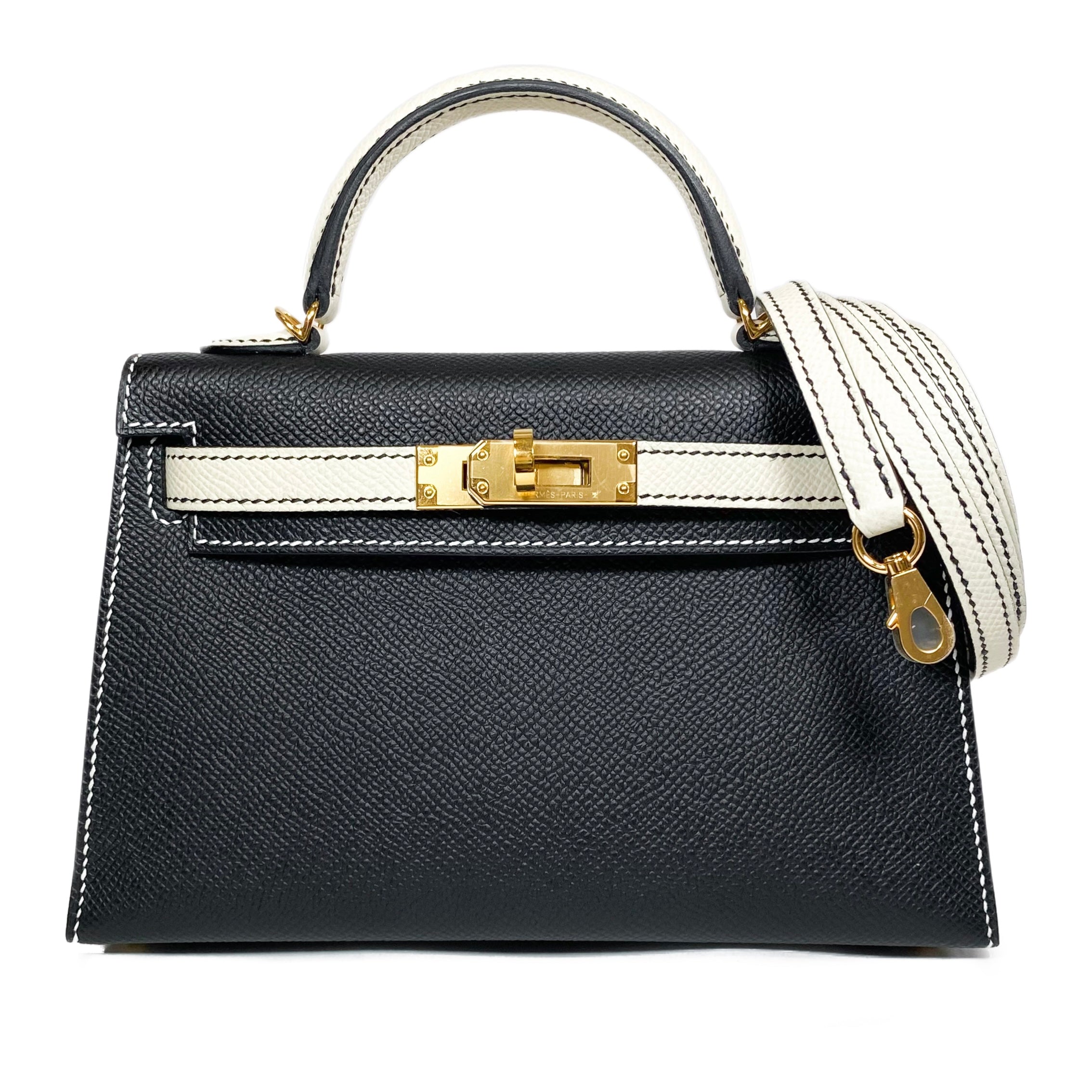 Hermes mini kelly online craie