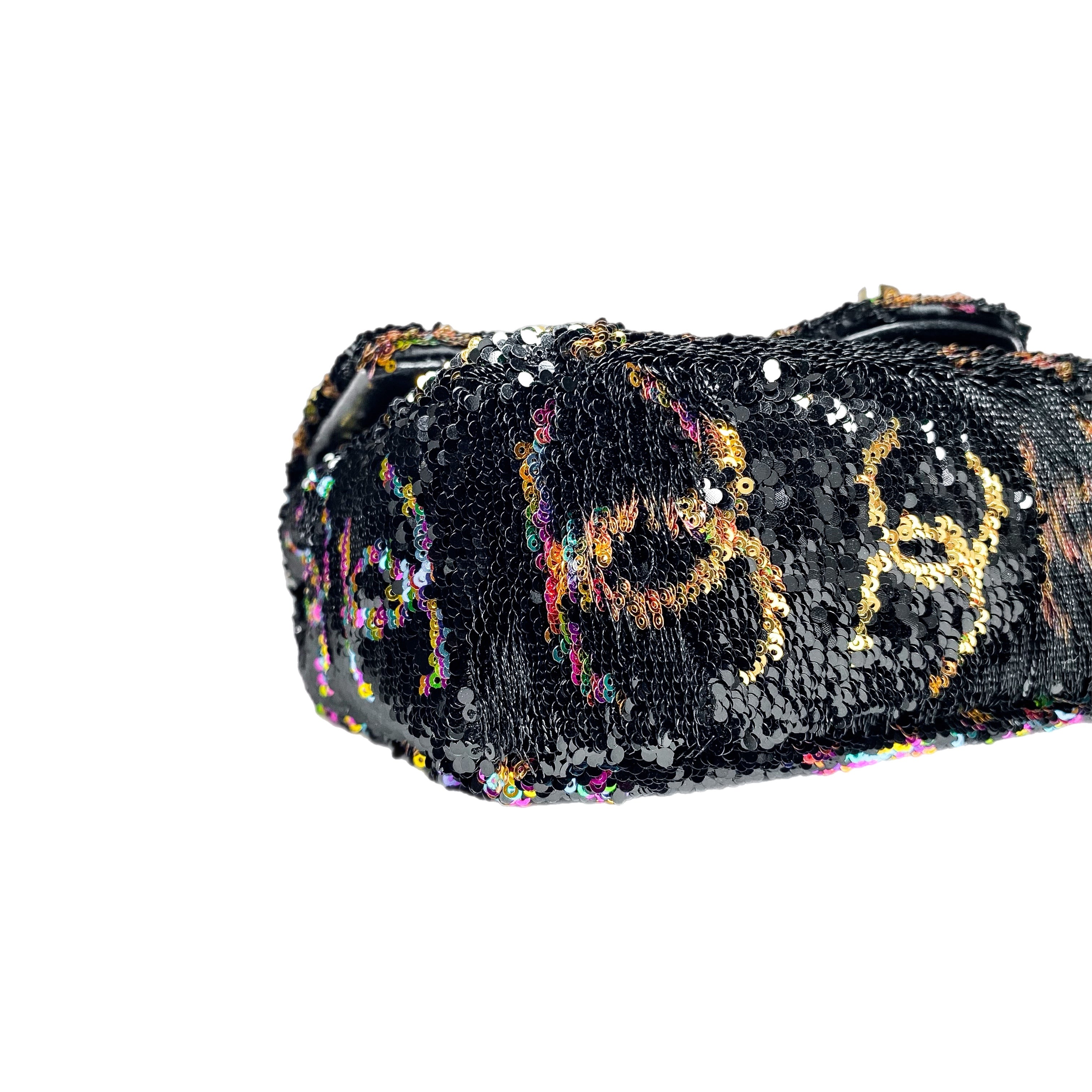 Chanel Multicolor CC Logo Sequin Flap Bag