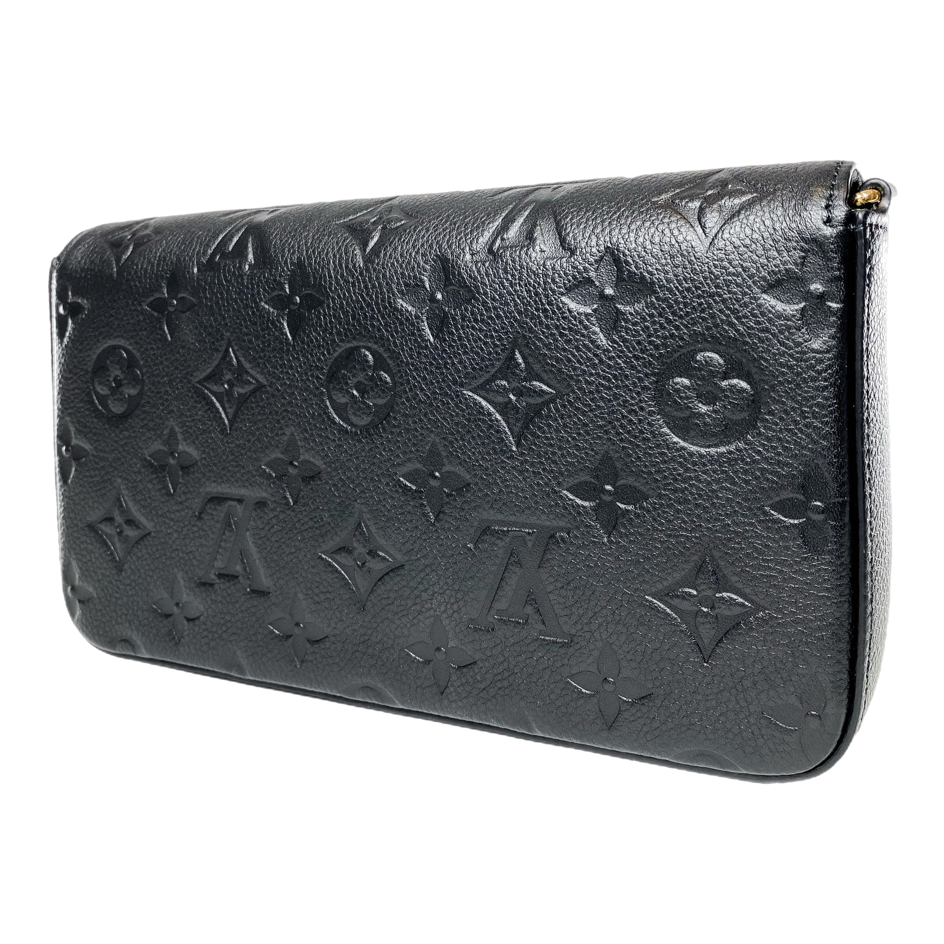 Louis Vuitton Black Empriente Monogram Felicie Pochette