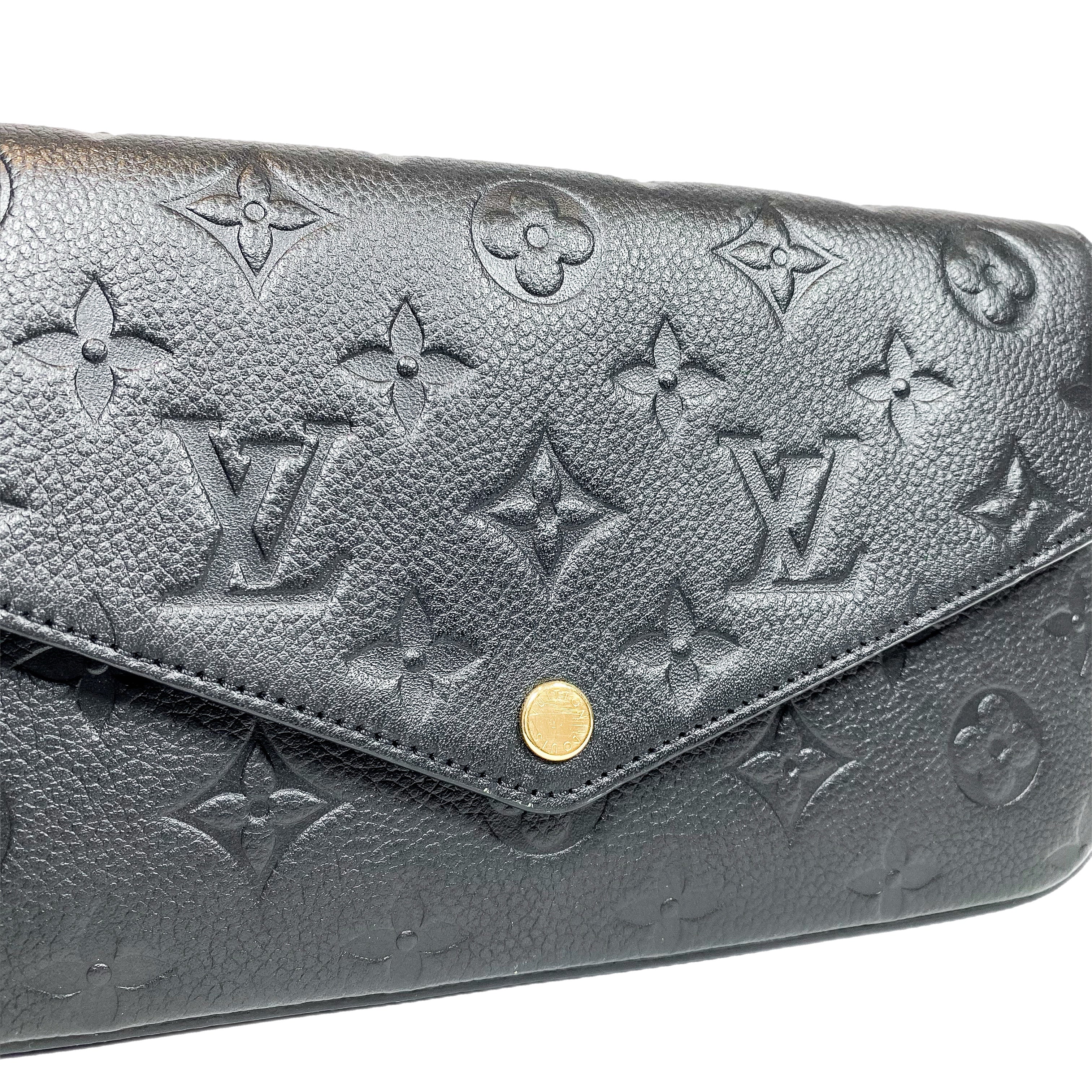 Louis Vuitton Black Empriente Monogram Felicie Pochette