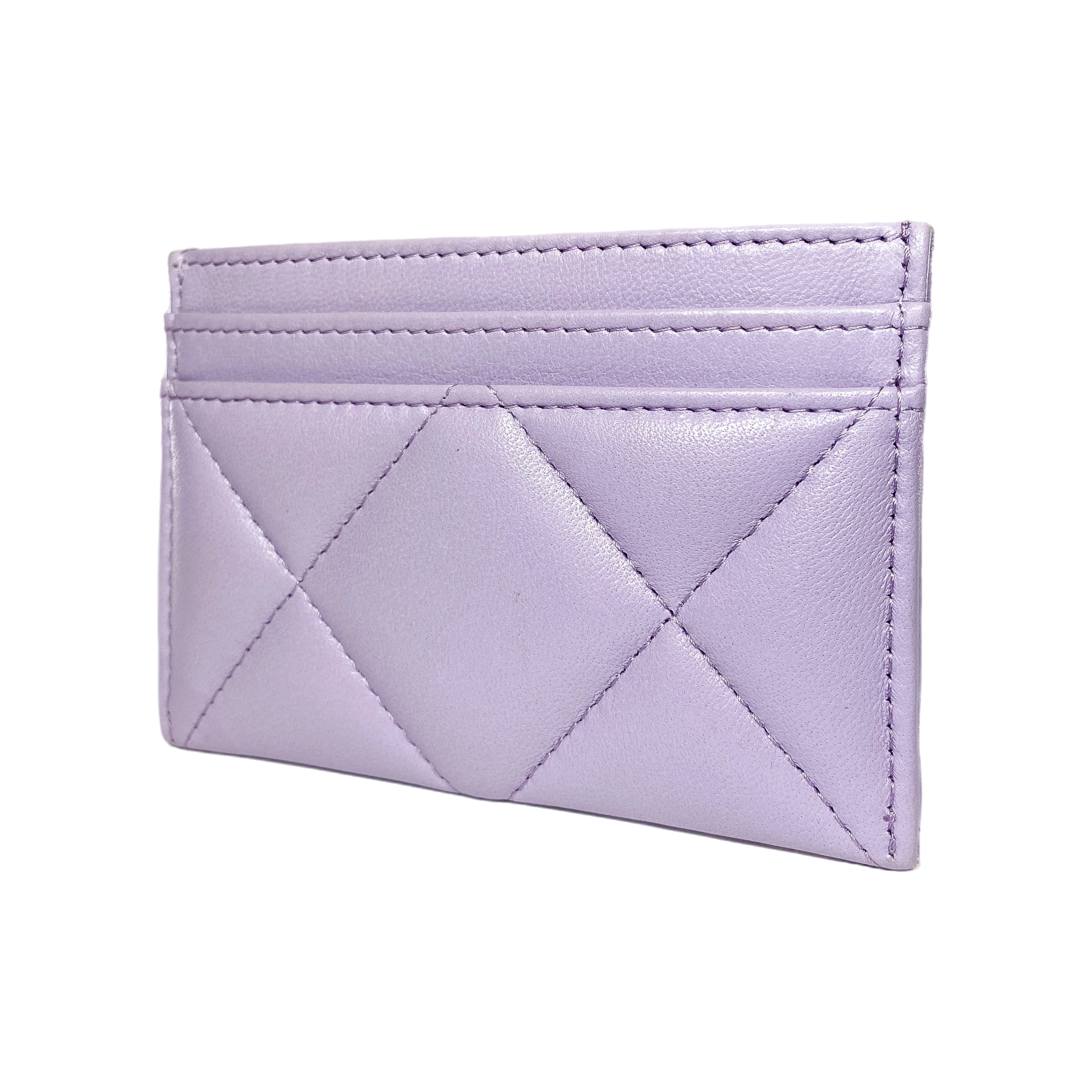 Chanel 19 Lilac Card Holder