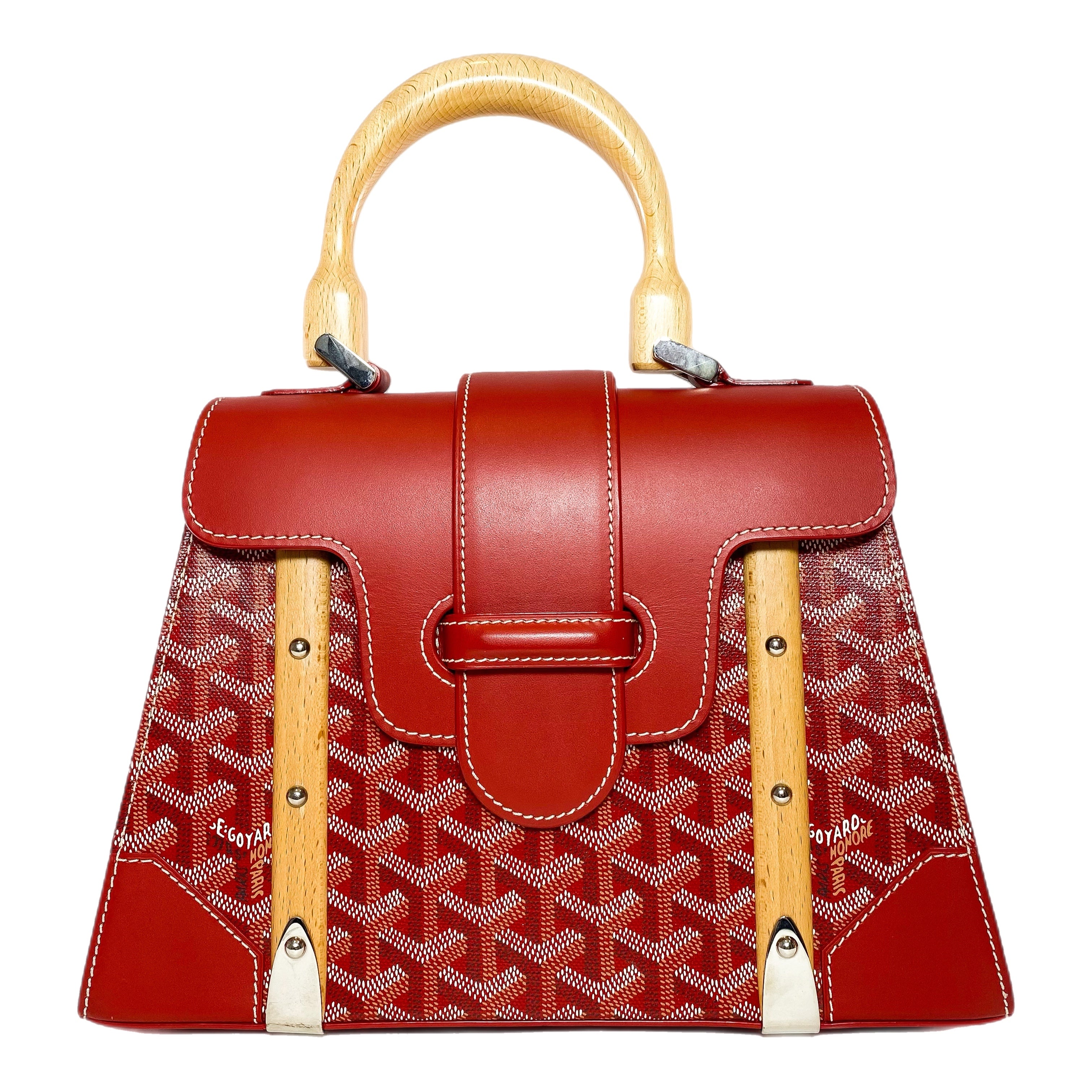 Goyard Red Saigon Top Handle PM